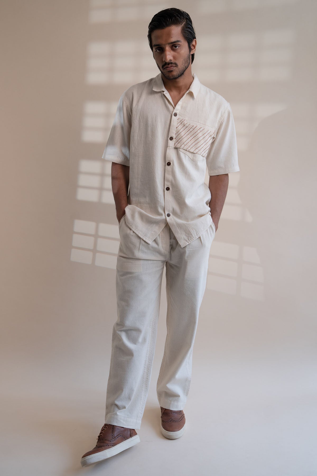 Lafaani_Kora shirt crafted in 100% cotton fibres and natural materials