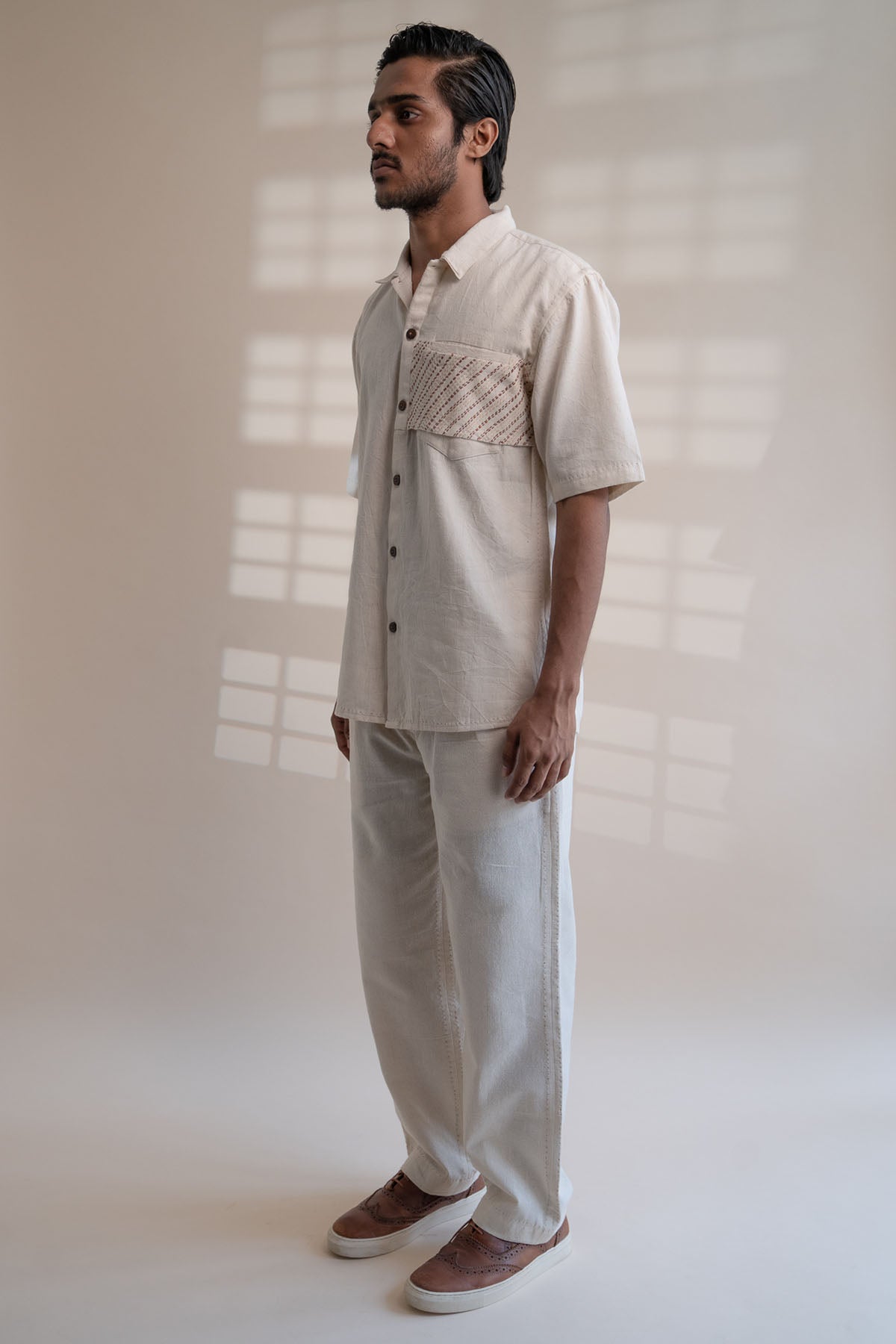 100% Cotton Flap Collar Shirt