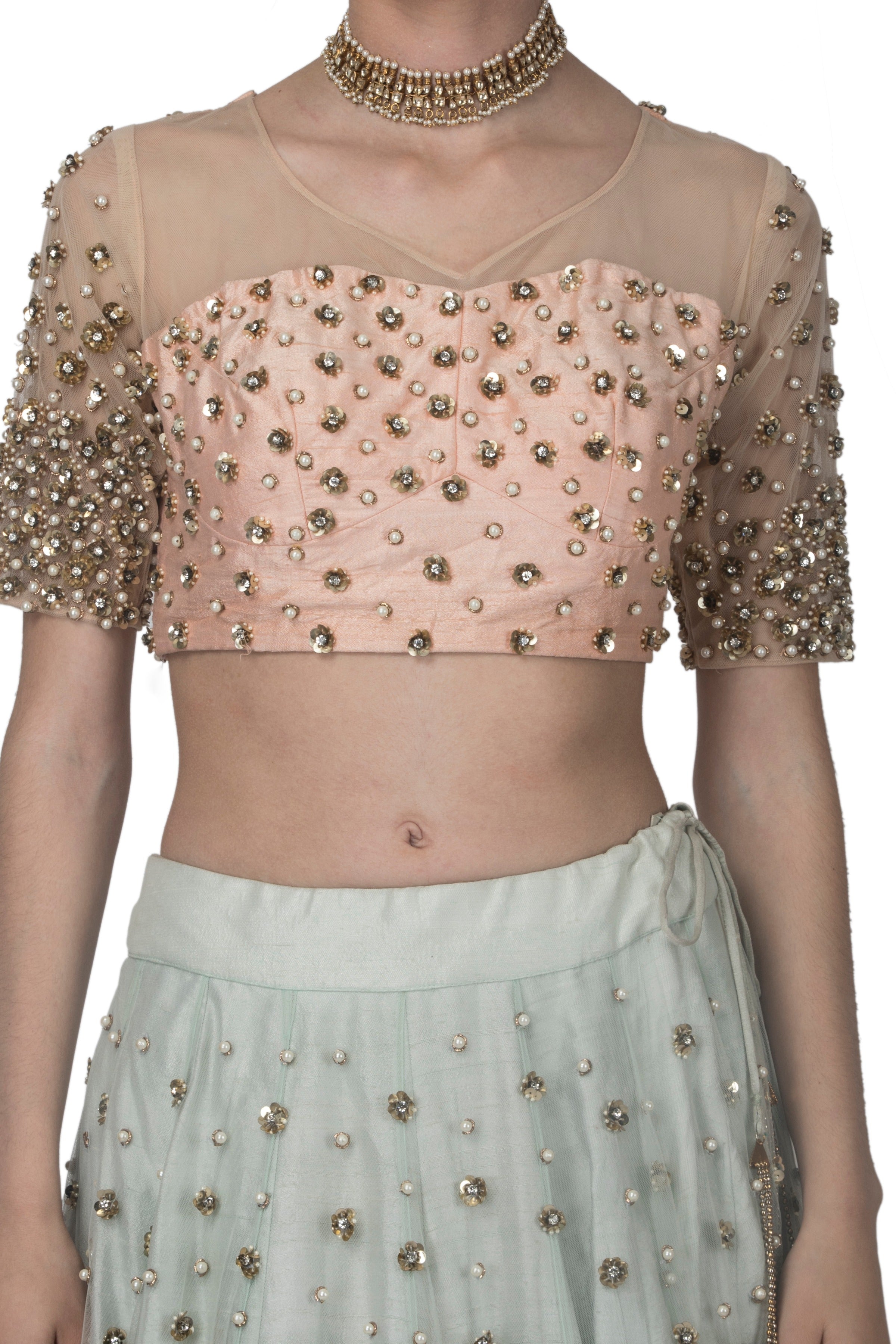 Sequins Embroidered Lehenga Set