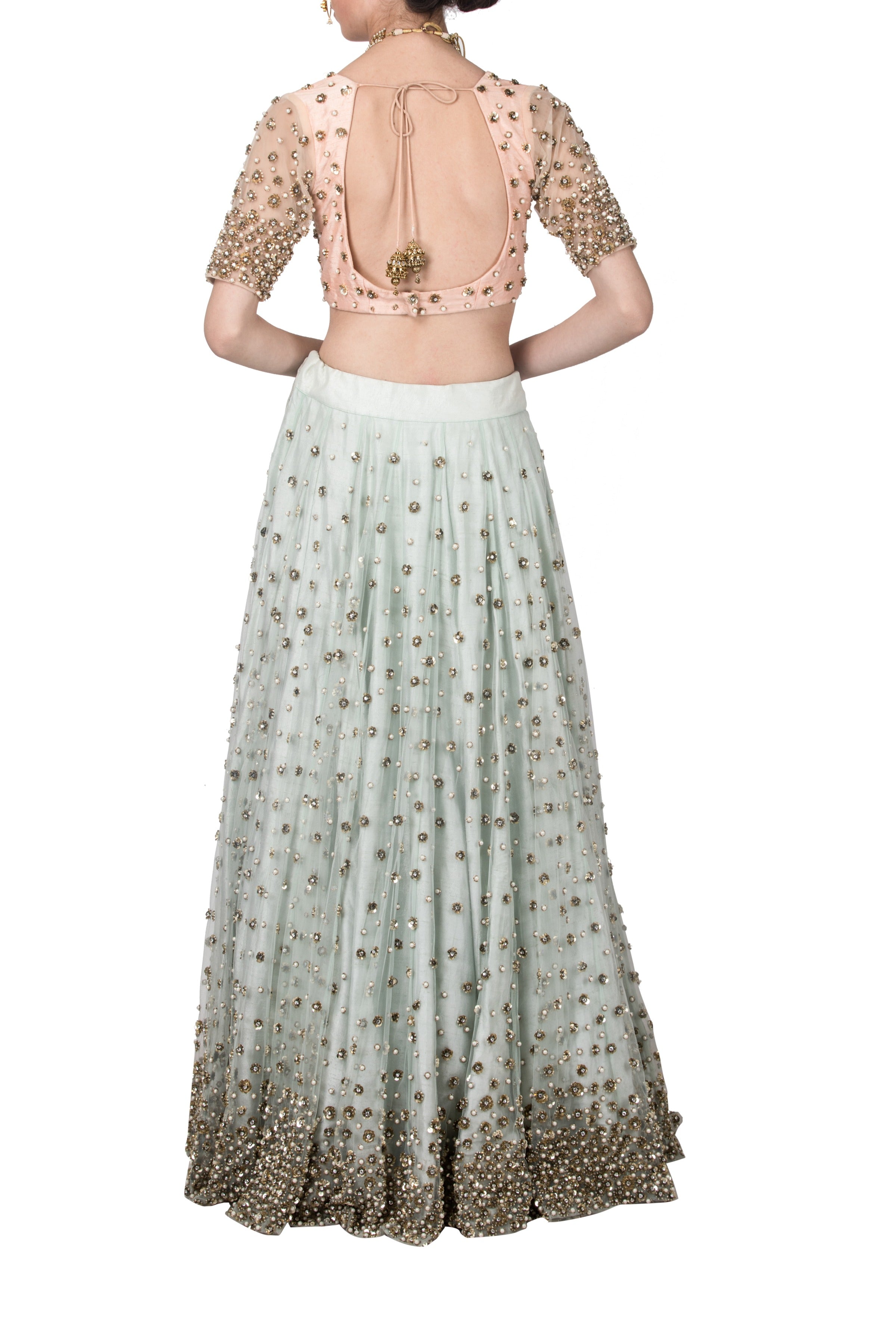 Sequins Embroidered Lehenga Set