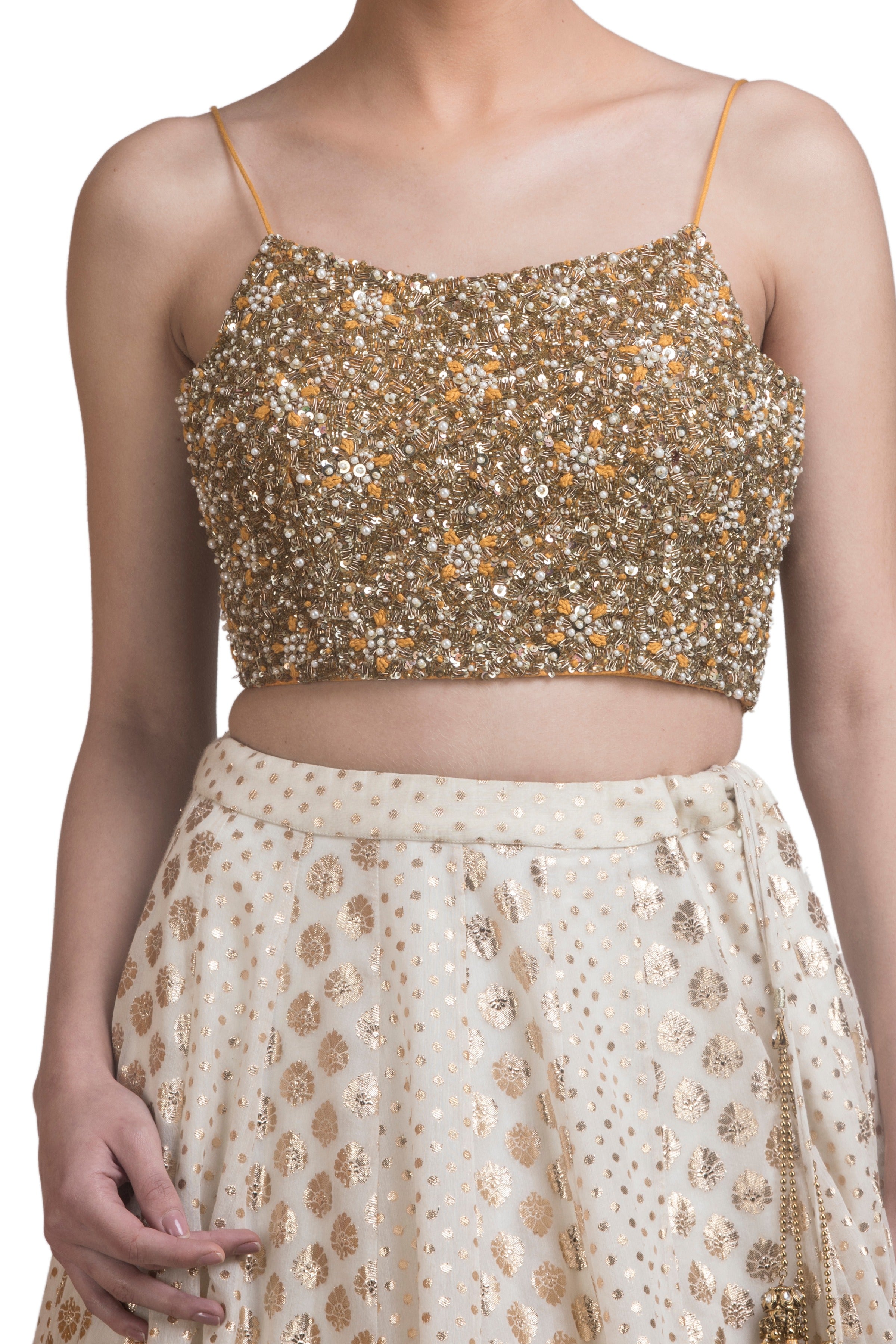 Ombre Sequins Work Lehenga Set