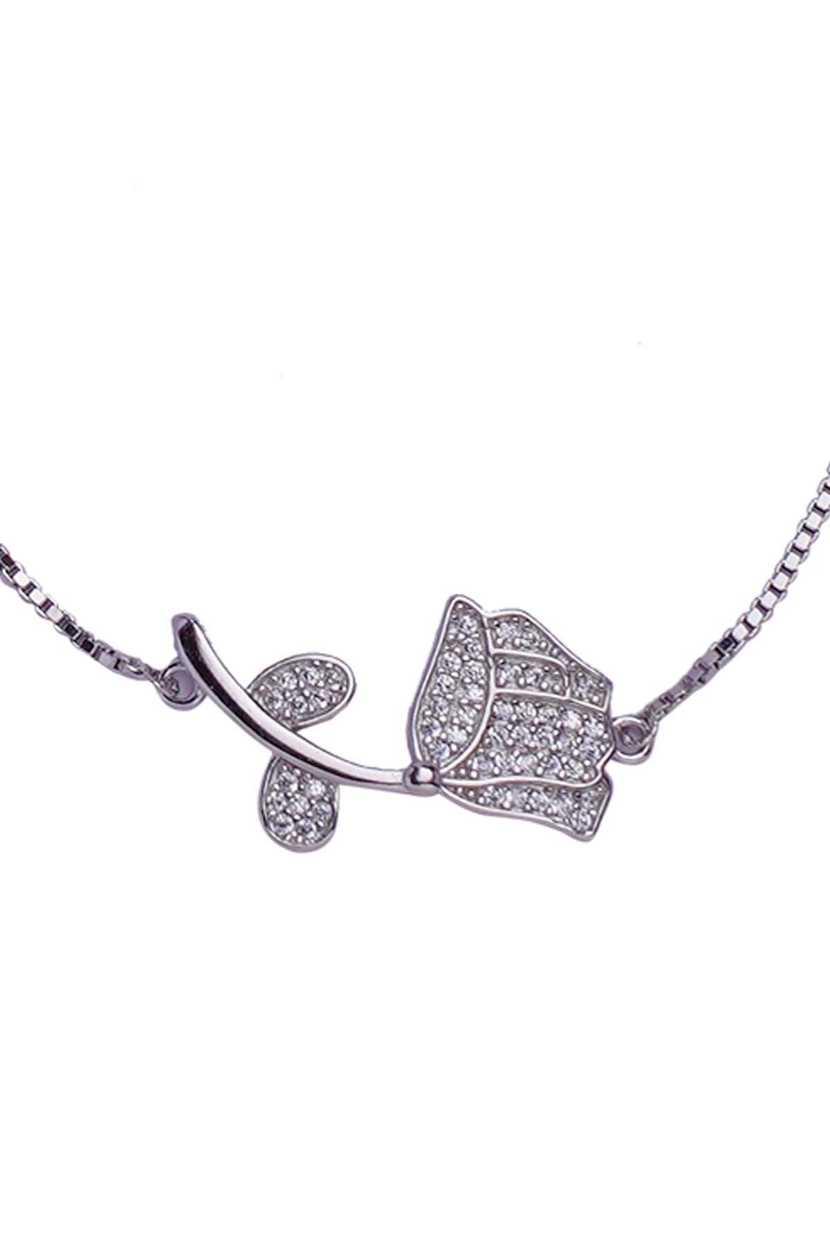 925 Silver Rose Bracelet
