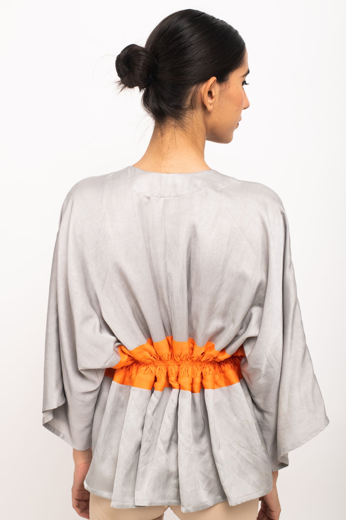 Adjustable Ruched Short Cape