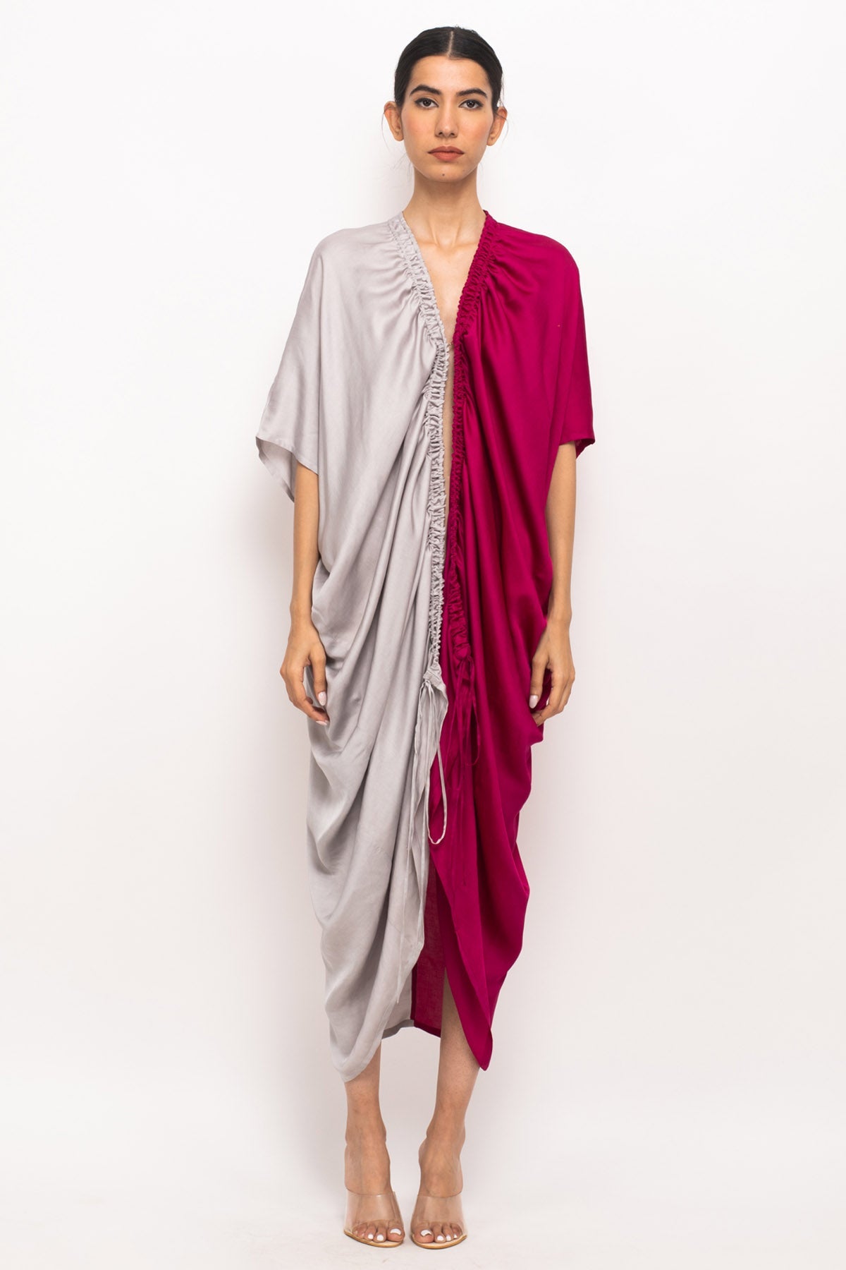 Buy Neora by Nehal ChopraAdjustable Front Ruched Dress for Women Online