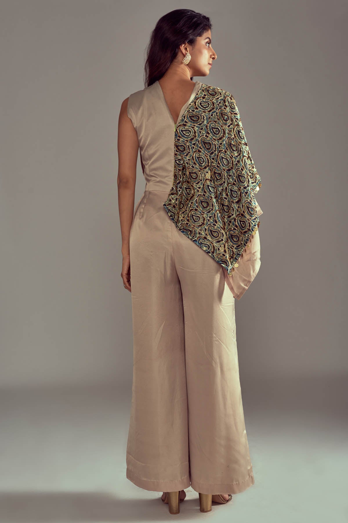 Ajrakh Print Flap Jumpsuit