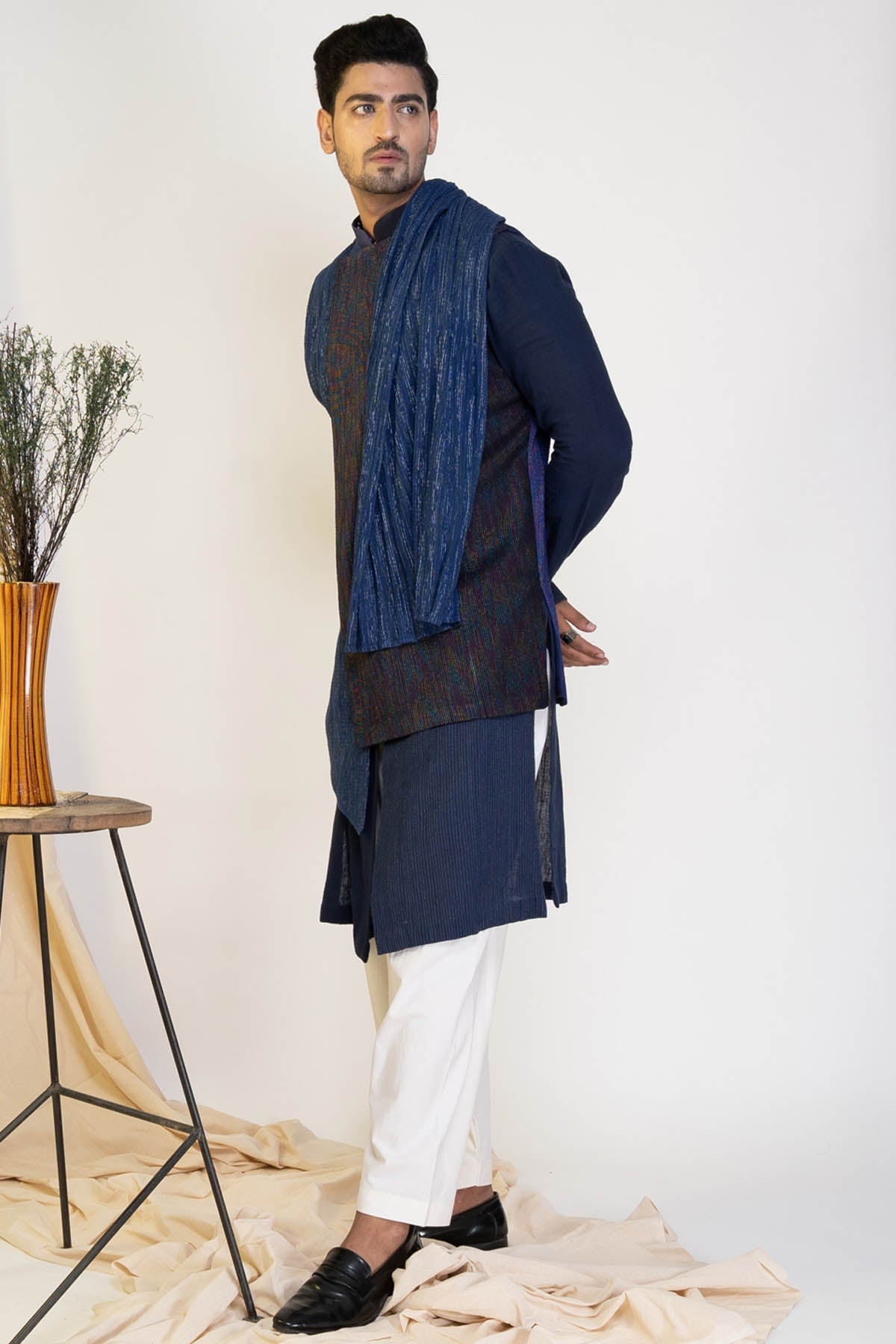 Angrakha Sadri & Kurta Set