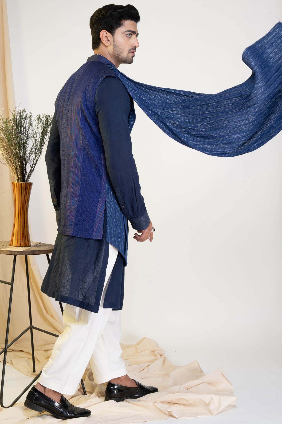 Angrakha Sadri & Kurta Set