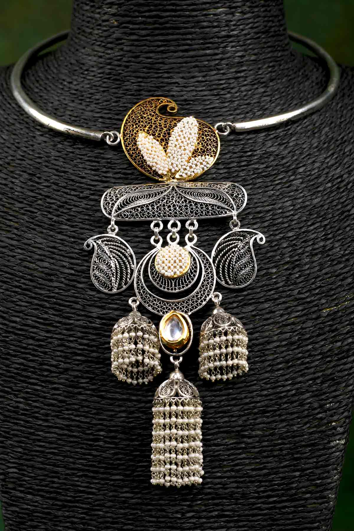 Antique Double Tone Necklace