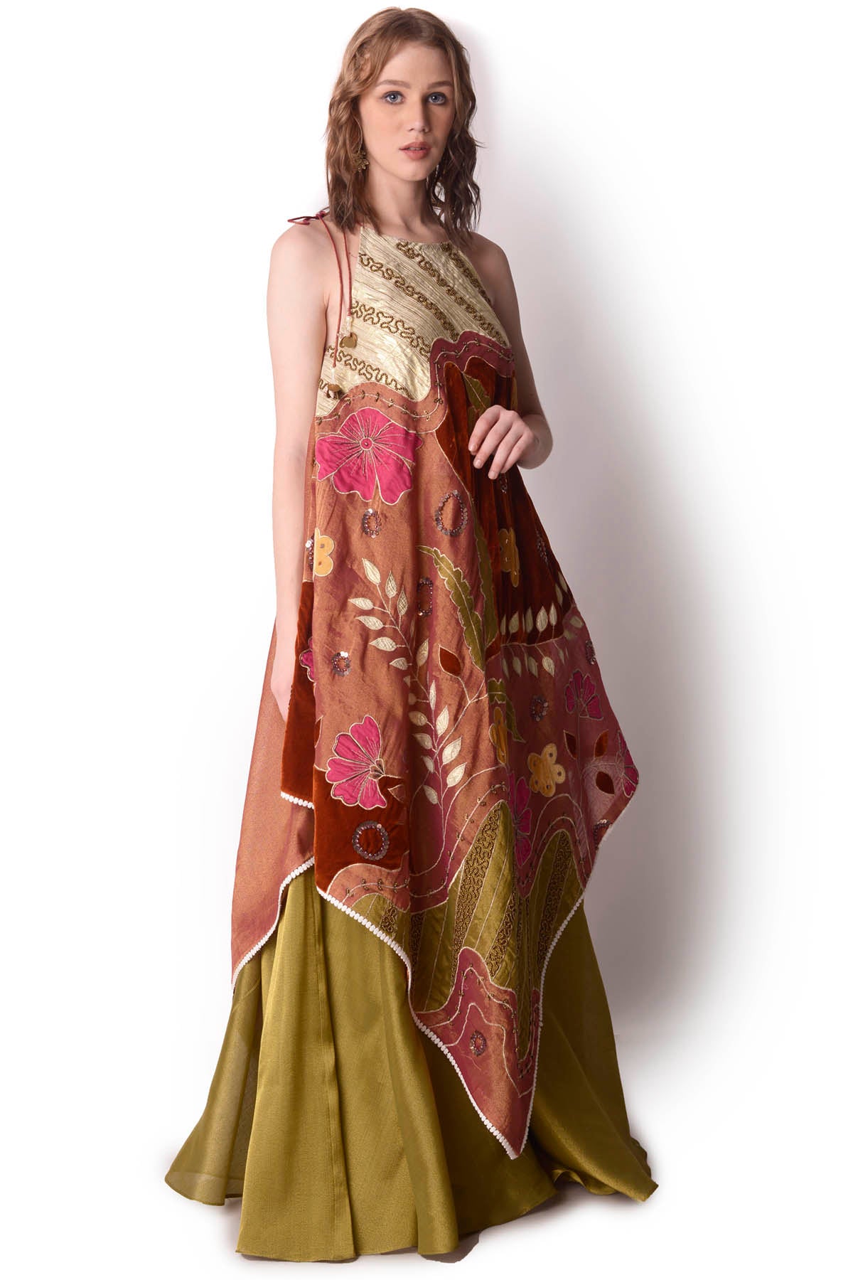 Applique Tunic & Sharara Set