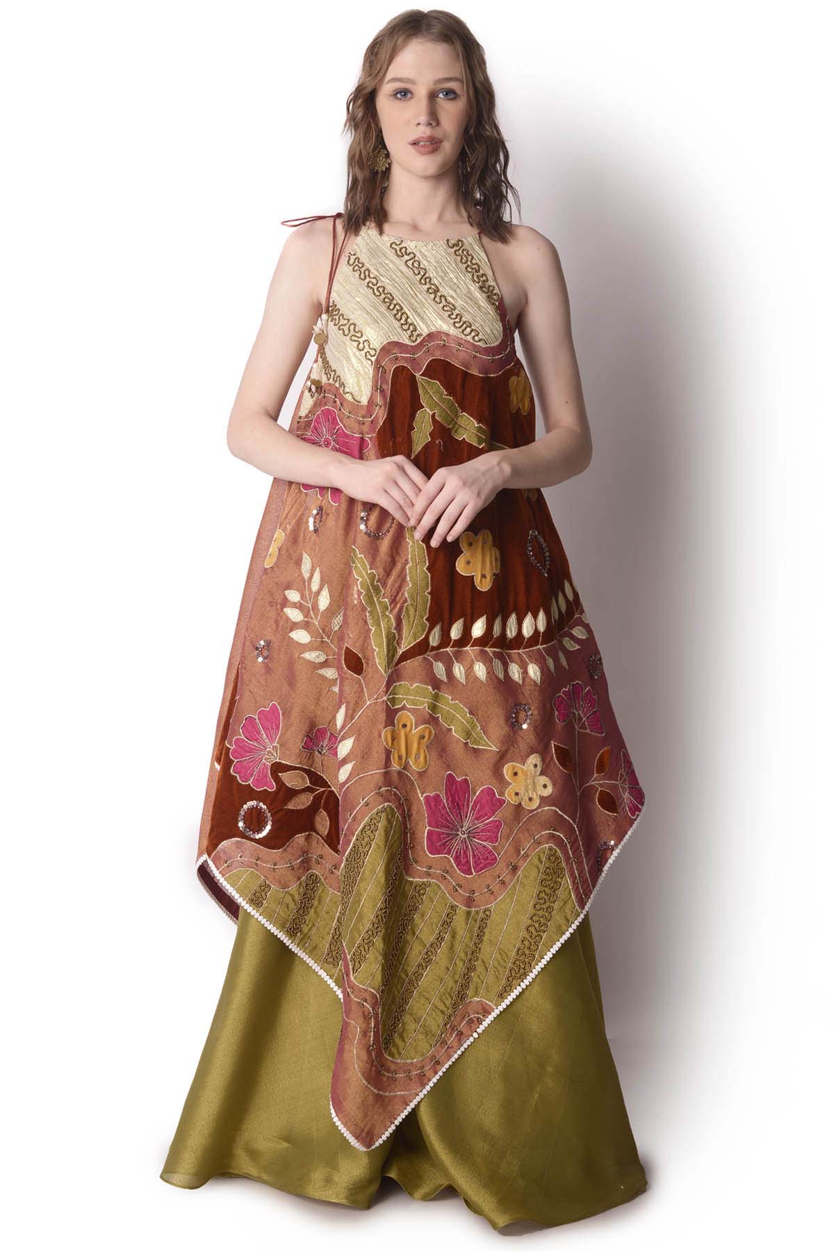 Applique Tunic & Sharara Set