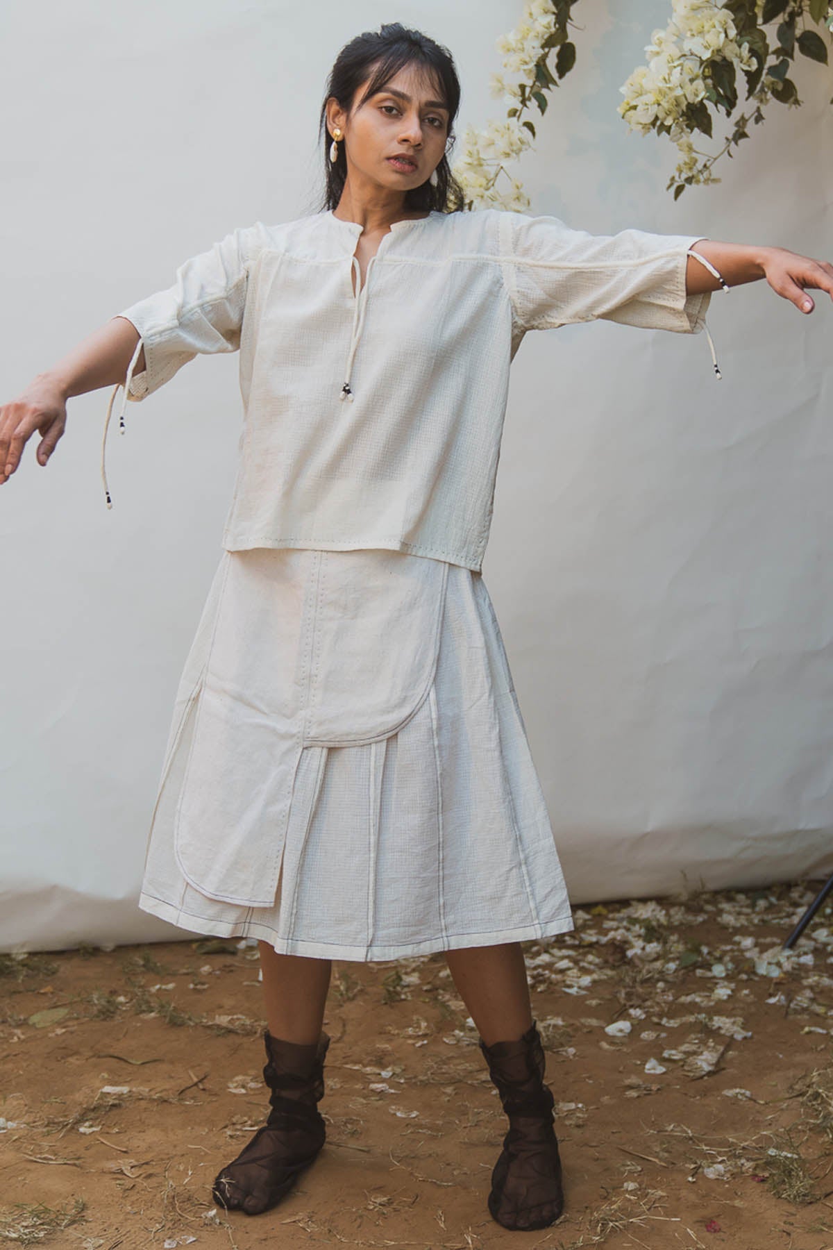 Buy Designer Asymmetrical Layered Skirt By Lafaani