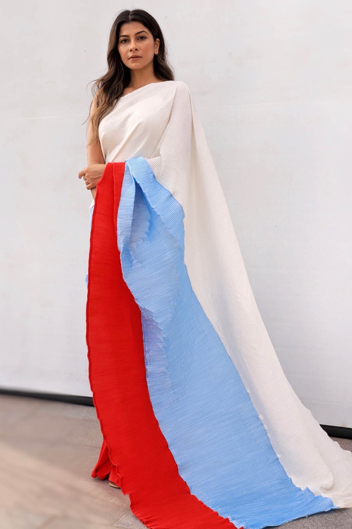 Buy Autumn Morning Silk Drape Saree For Women's available at ScrollnShops