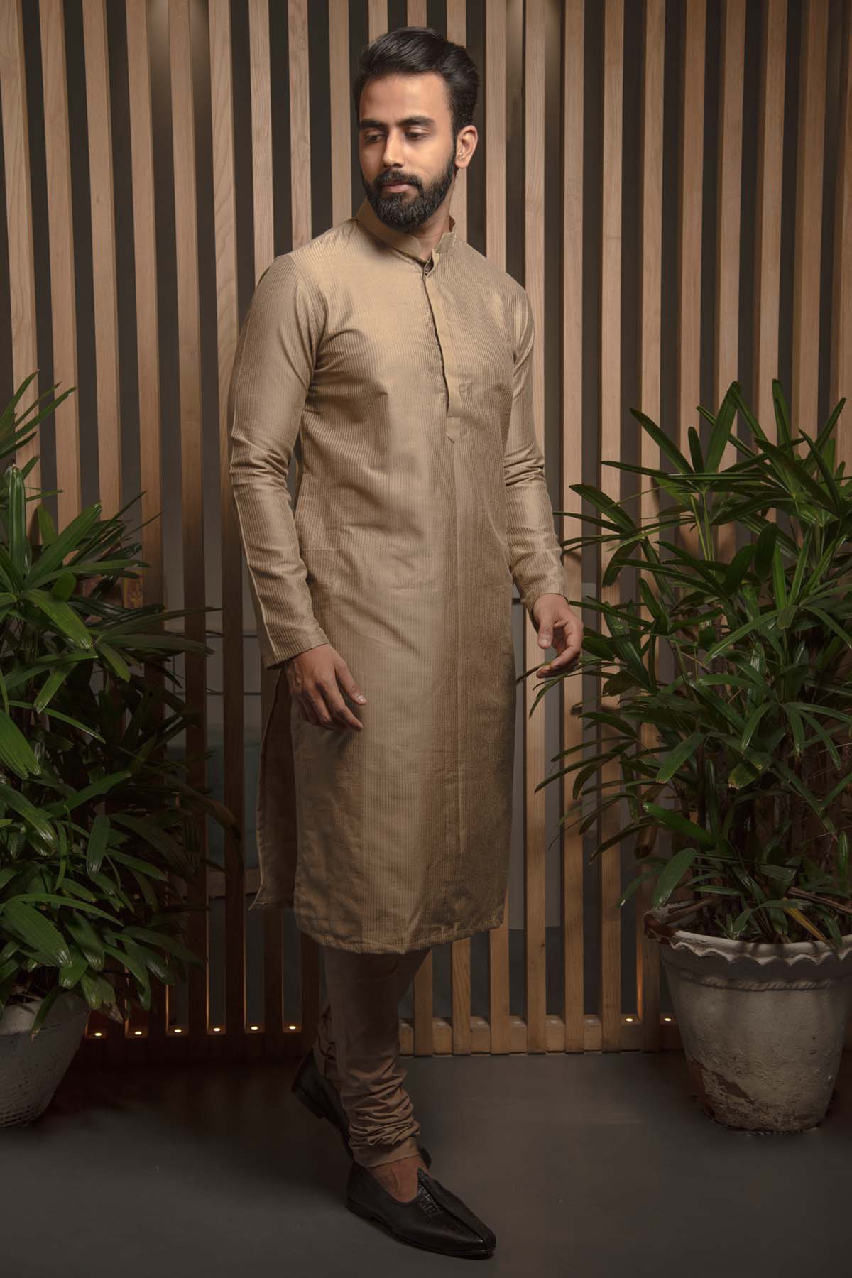 Buy Bandhgala Cotton Silk Kurta Set Online