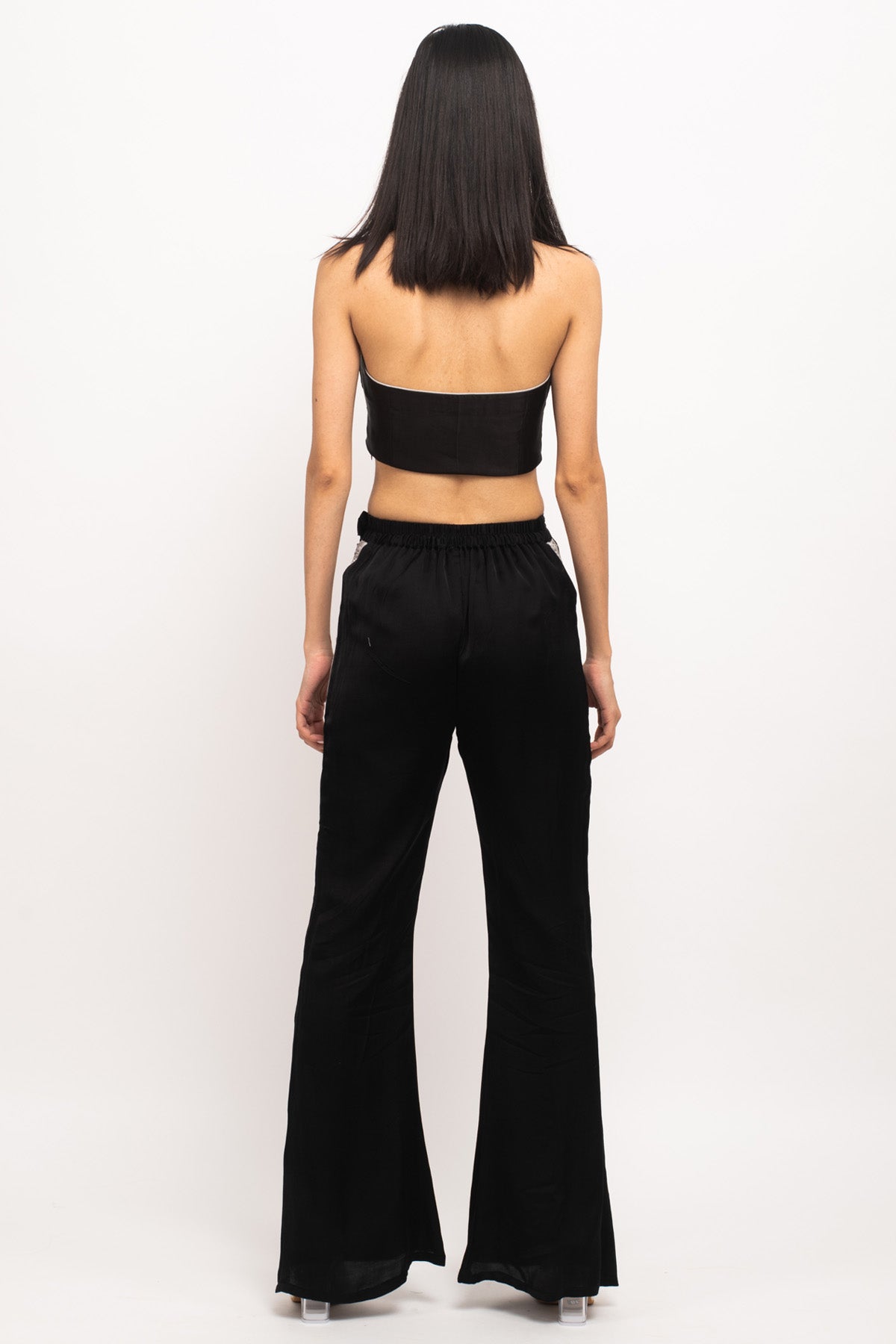 Black Color Blocked Co-ord Set