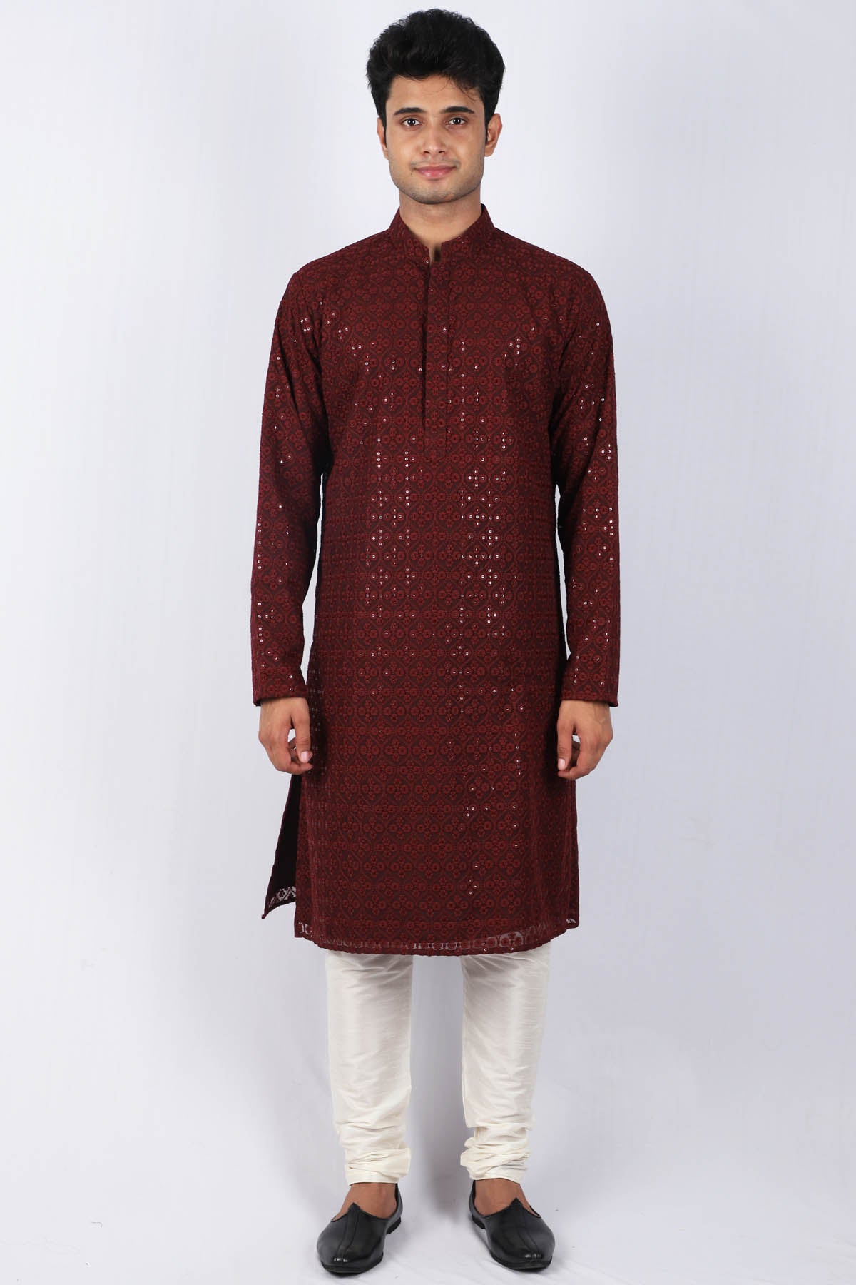 Buta Embroidered Kurta Set
