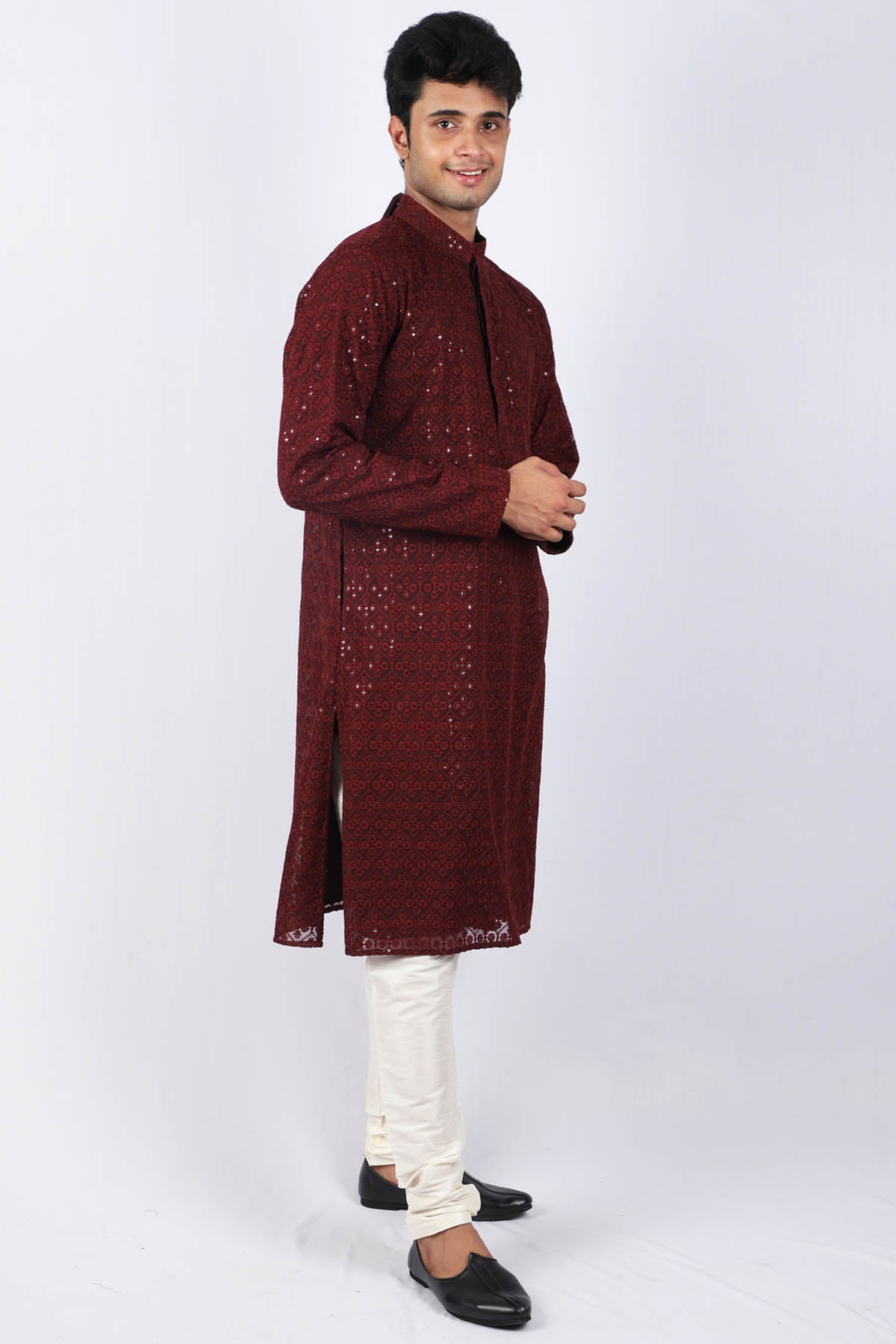 Buta Embroidered Kurta Set