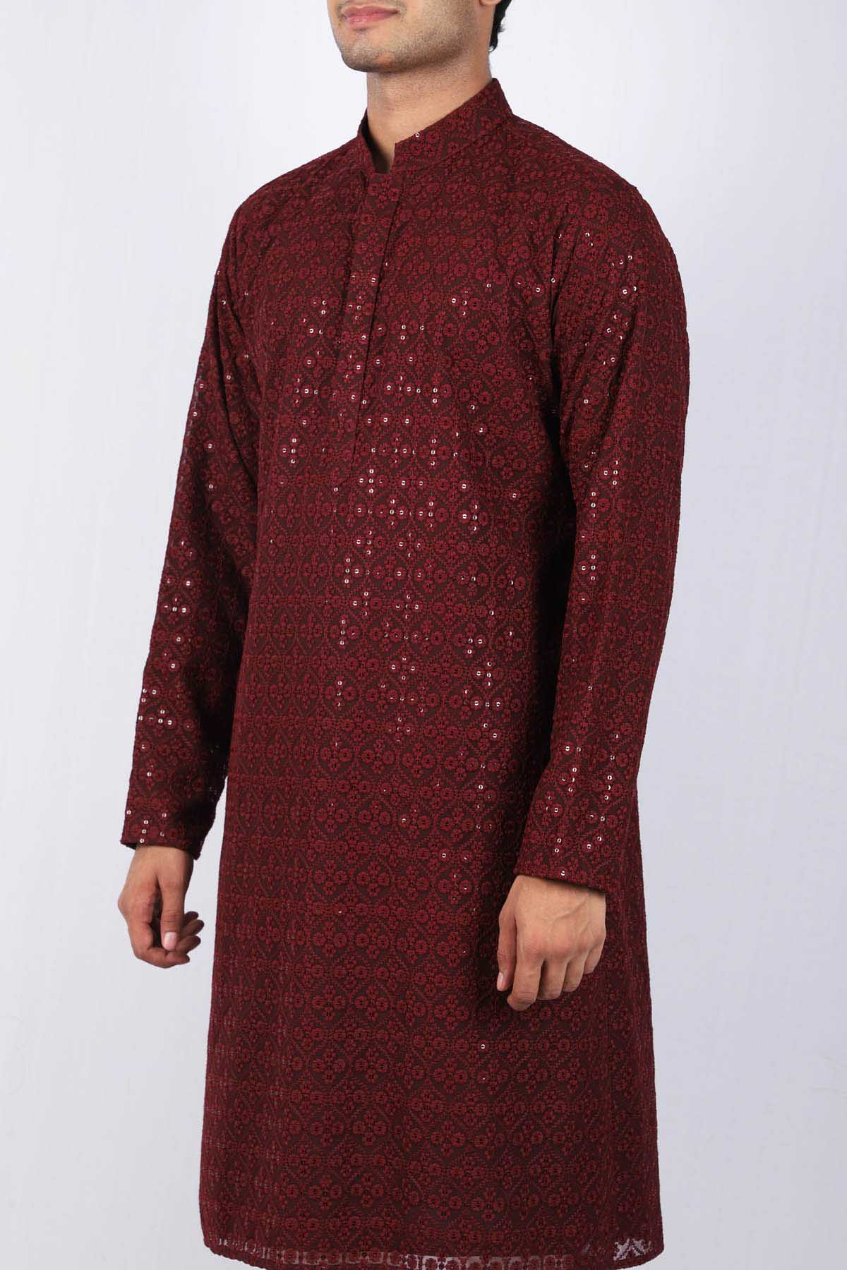 Buta Embroidered Kurta Set