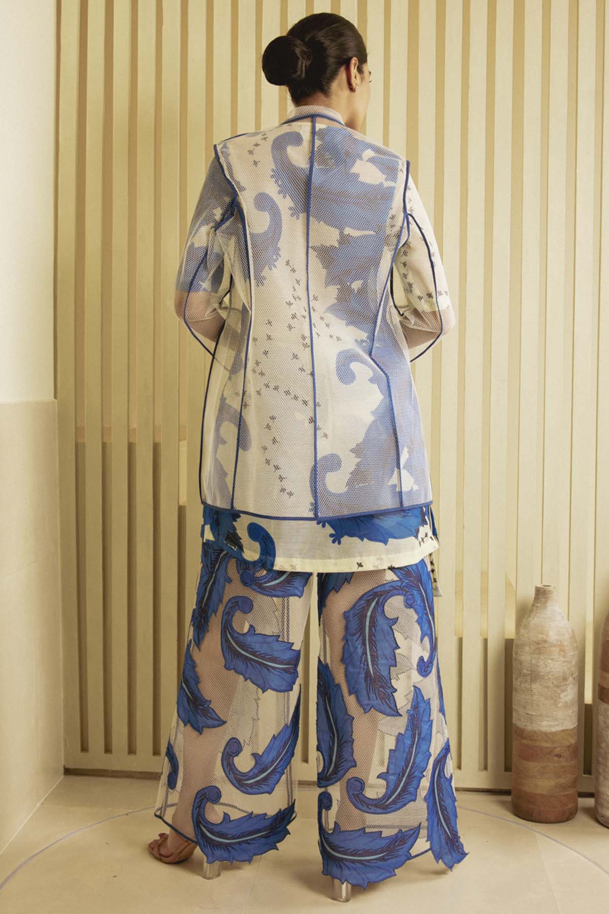 Chanderi Jacket & Palazzo Set