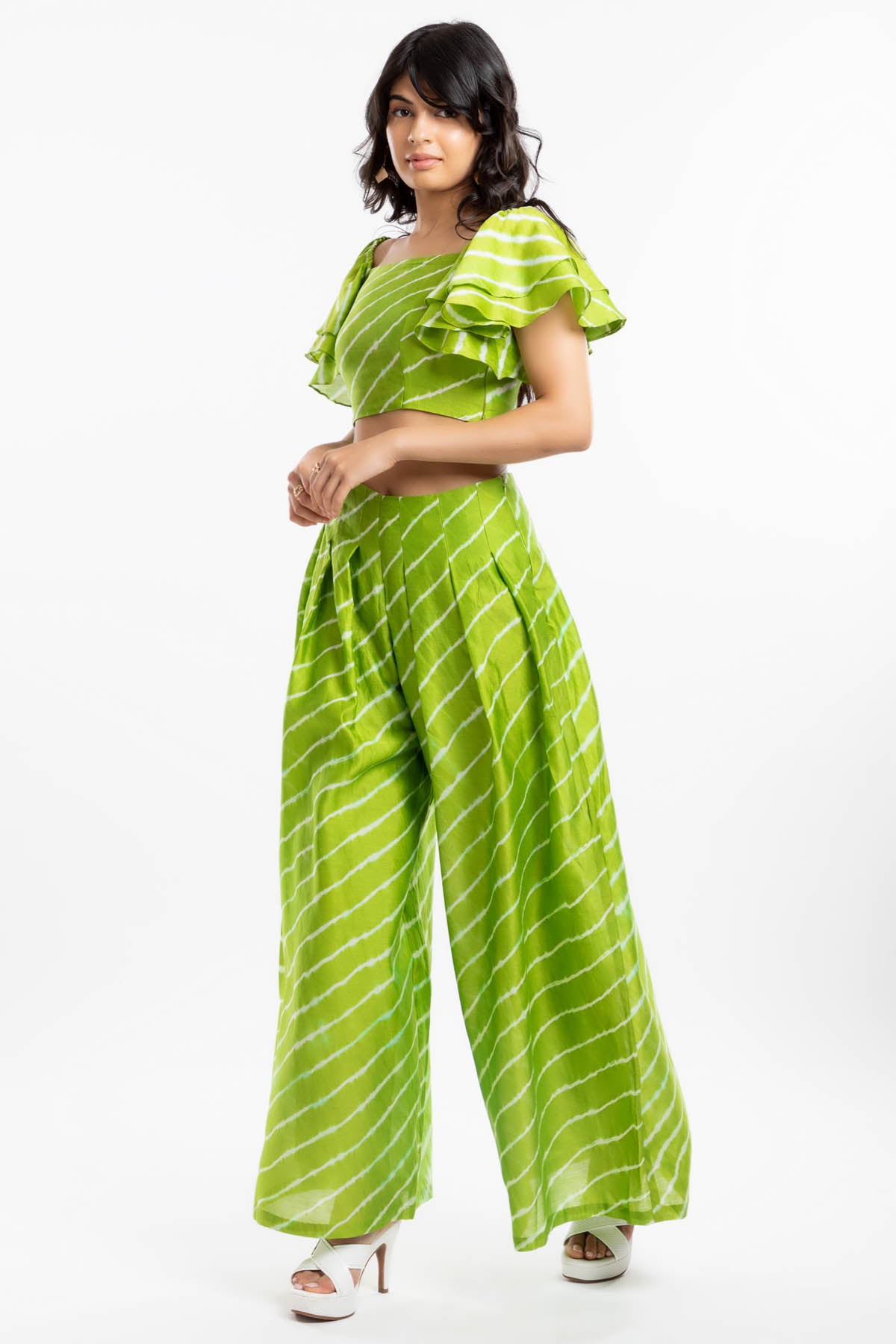 Chanderi Striped Trousers