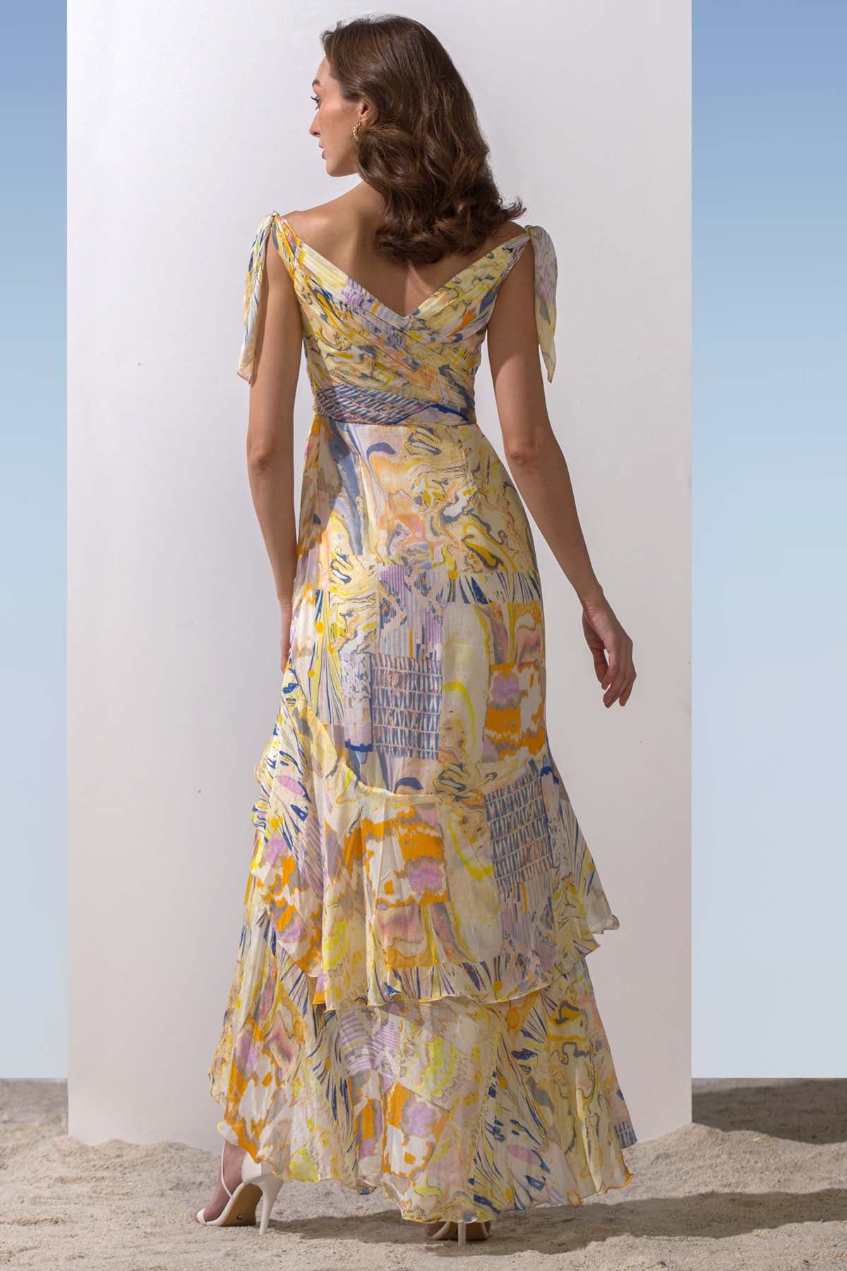 Cold Shoulder Ruched Dress