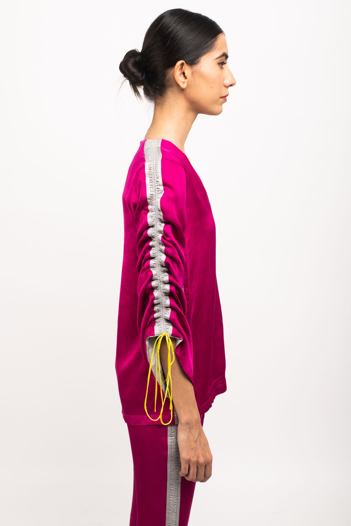 Color Blocked Full Sleeves Co-ord Set