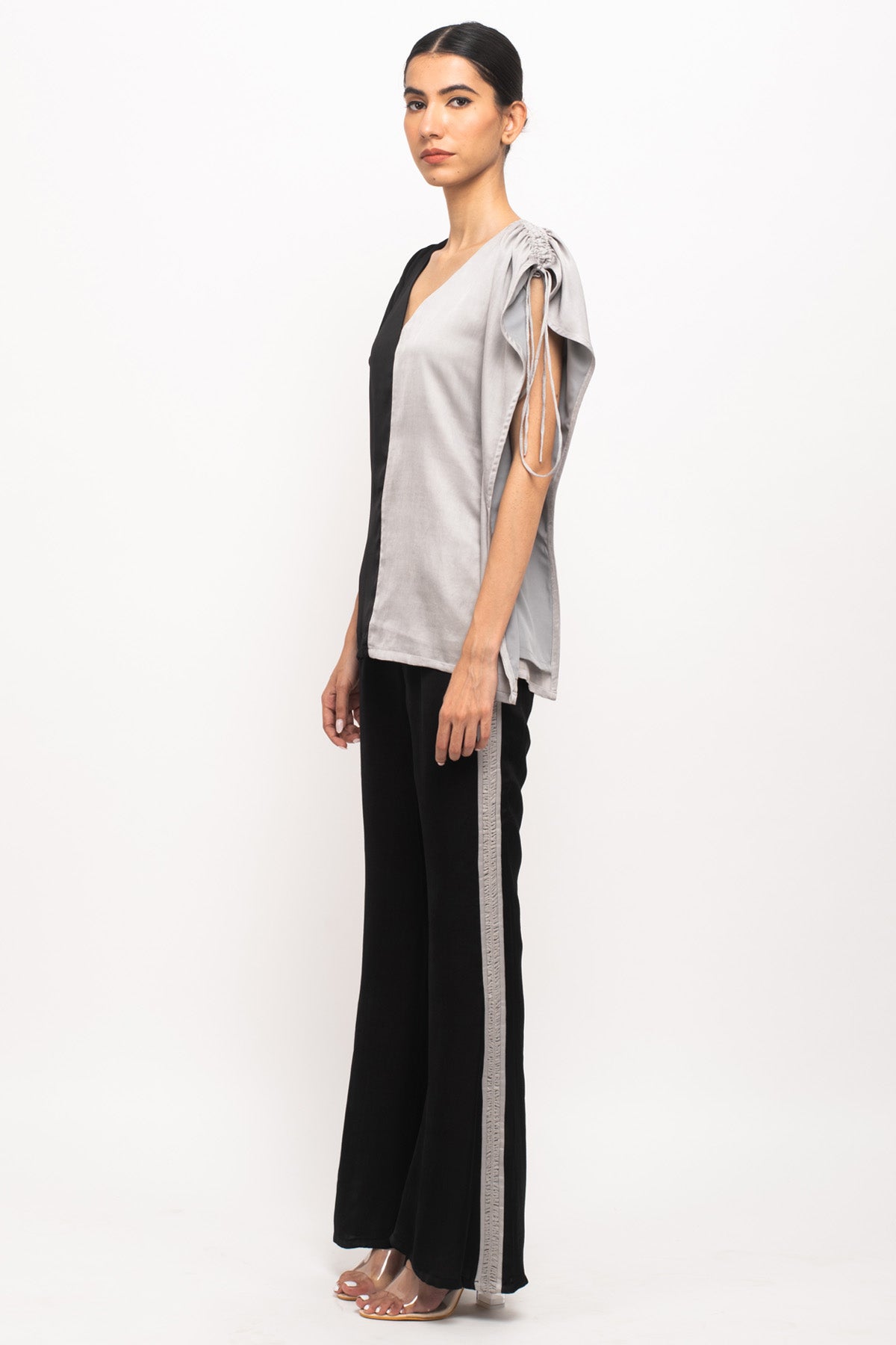 Color Blocked Kaftan Top & Pants