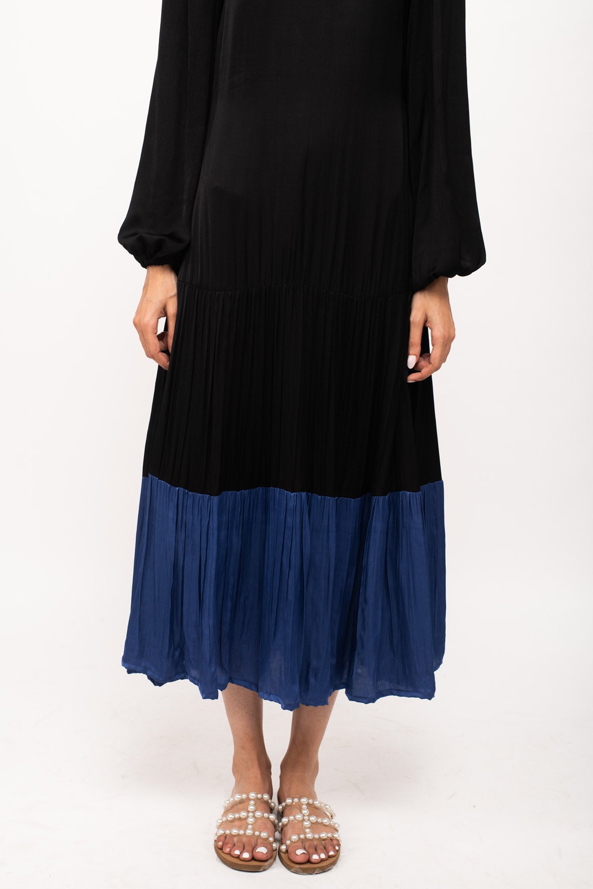 Color Blocked Maxi Dress