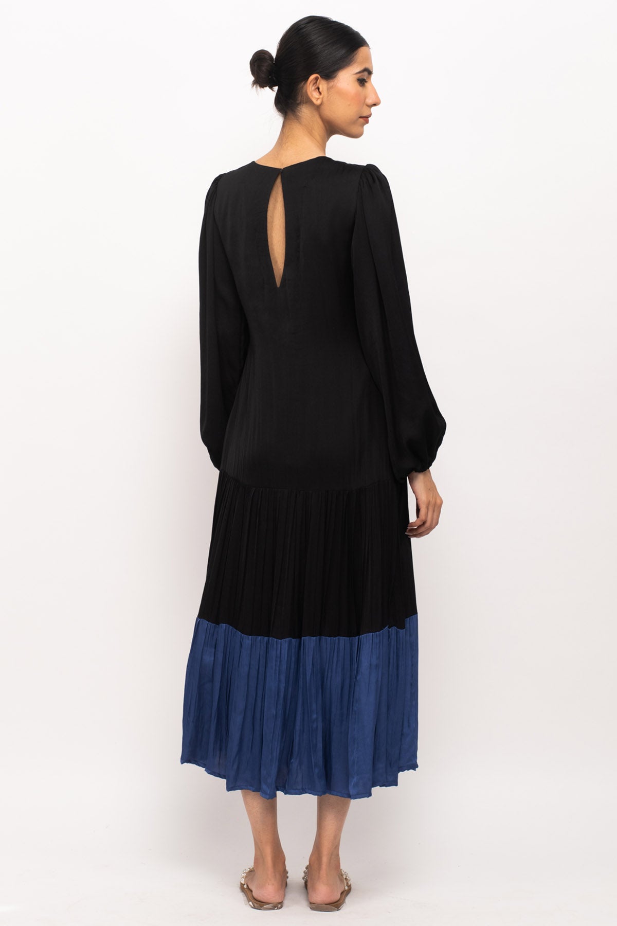 Color Blocked Maxi Dress