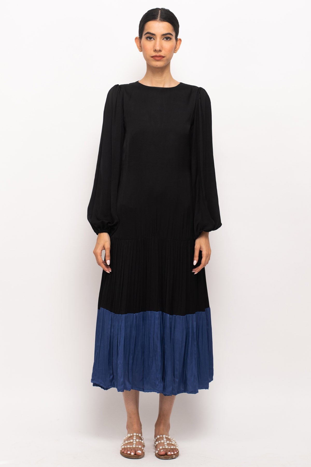 Buy Neora by Nehal ChopraColor Blocked Maxi Dress for Women Online