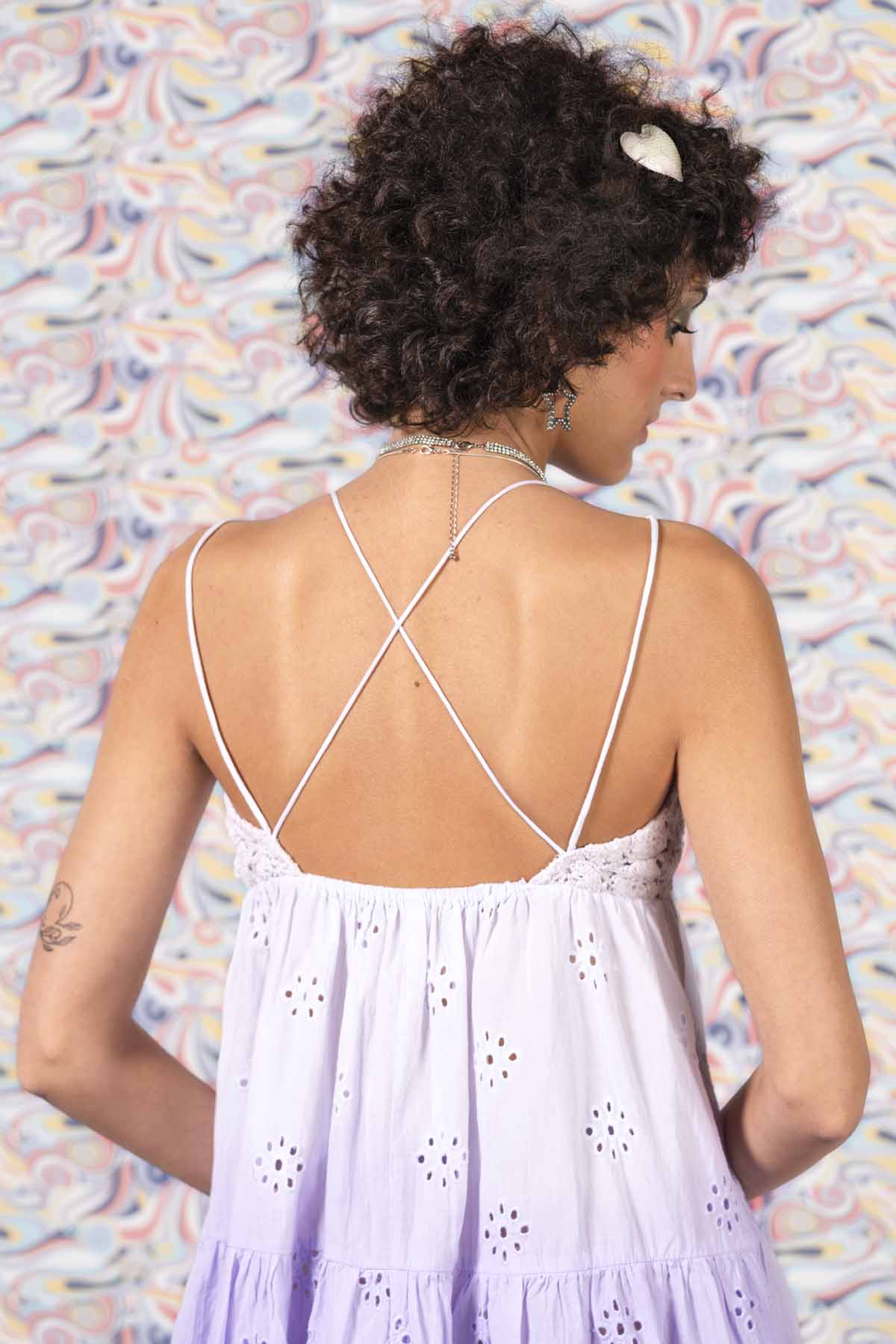 Cotton Crochet Strappy Dress