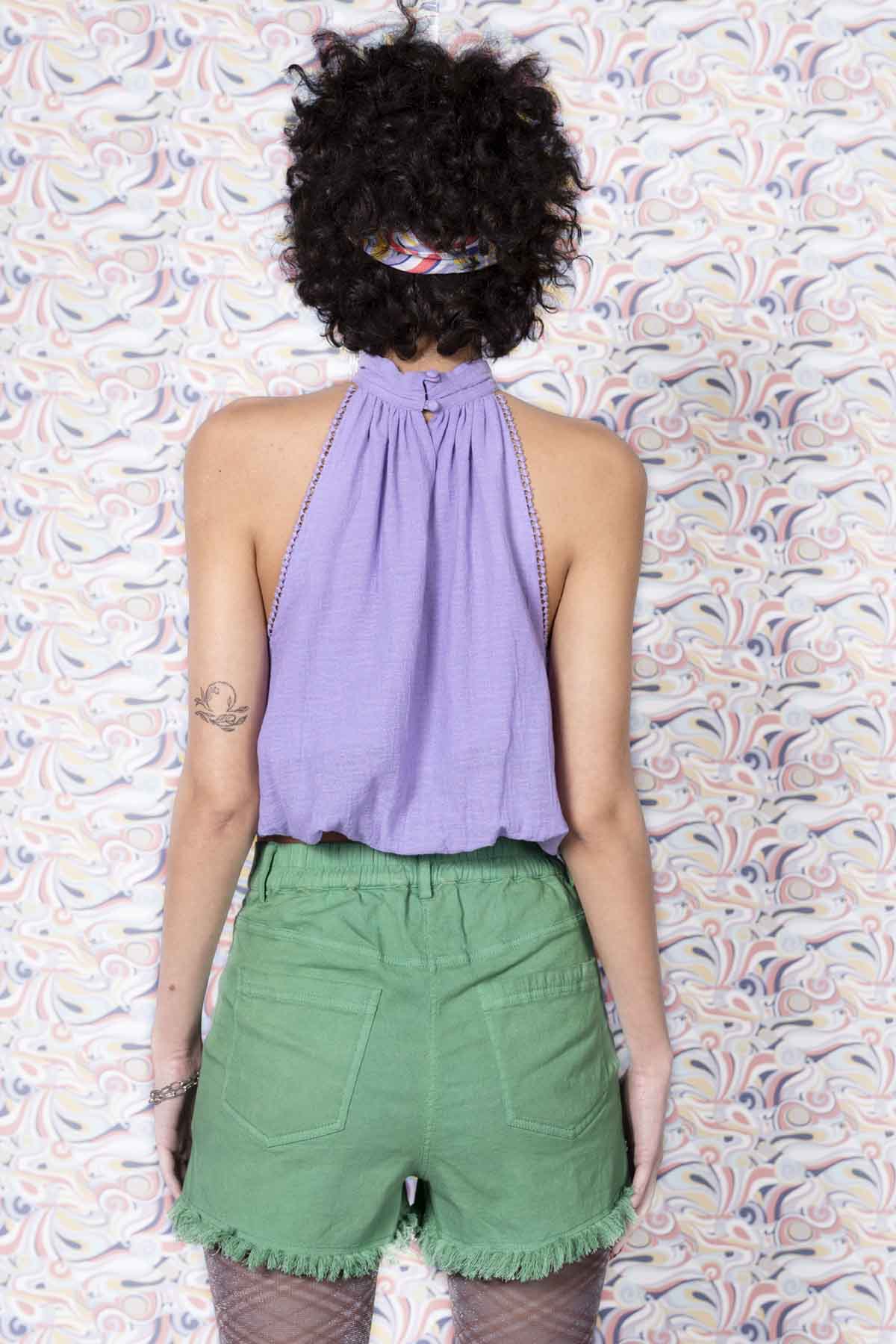 Cotton Fringe Detailed Shorts