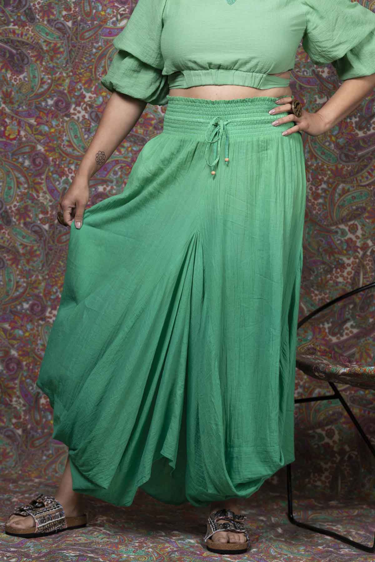 Cotton Ombre Dyed Skirt