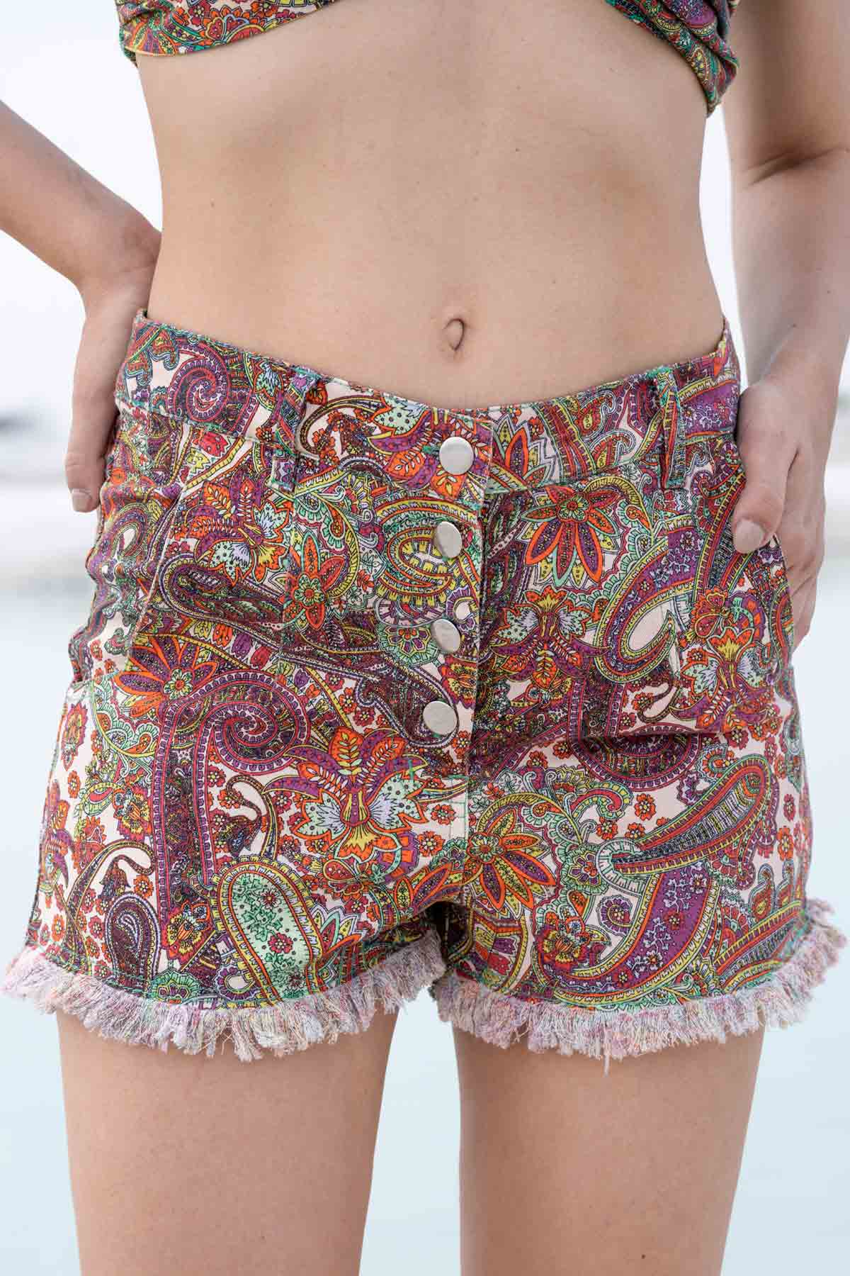 Buy Cotton Printed Shorts By Beachbum Online
