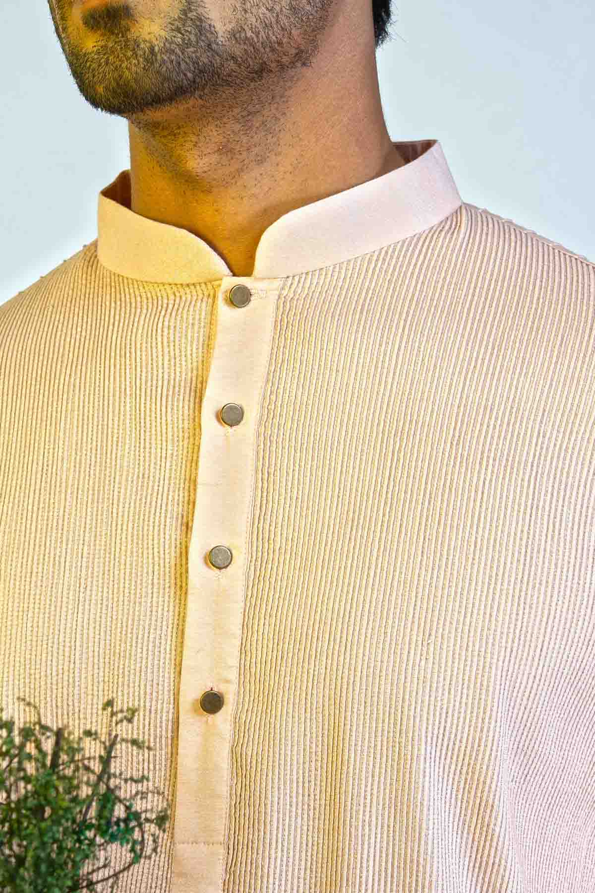 Cotton Silk Kurta & Churidar Set