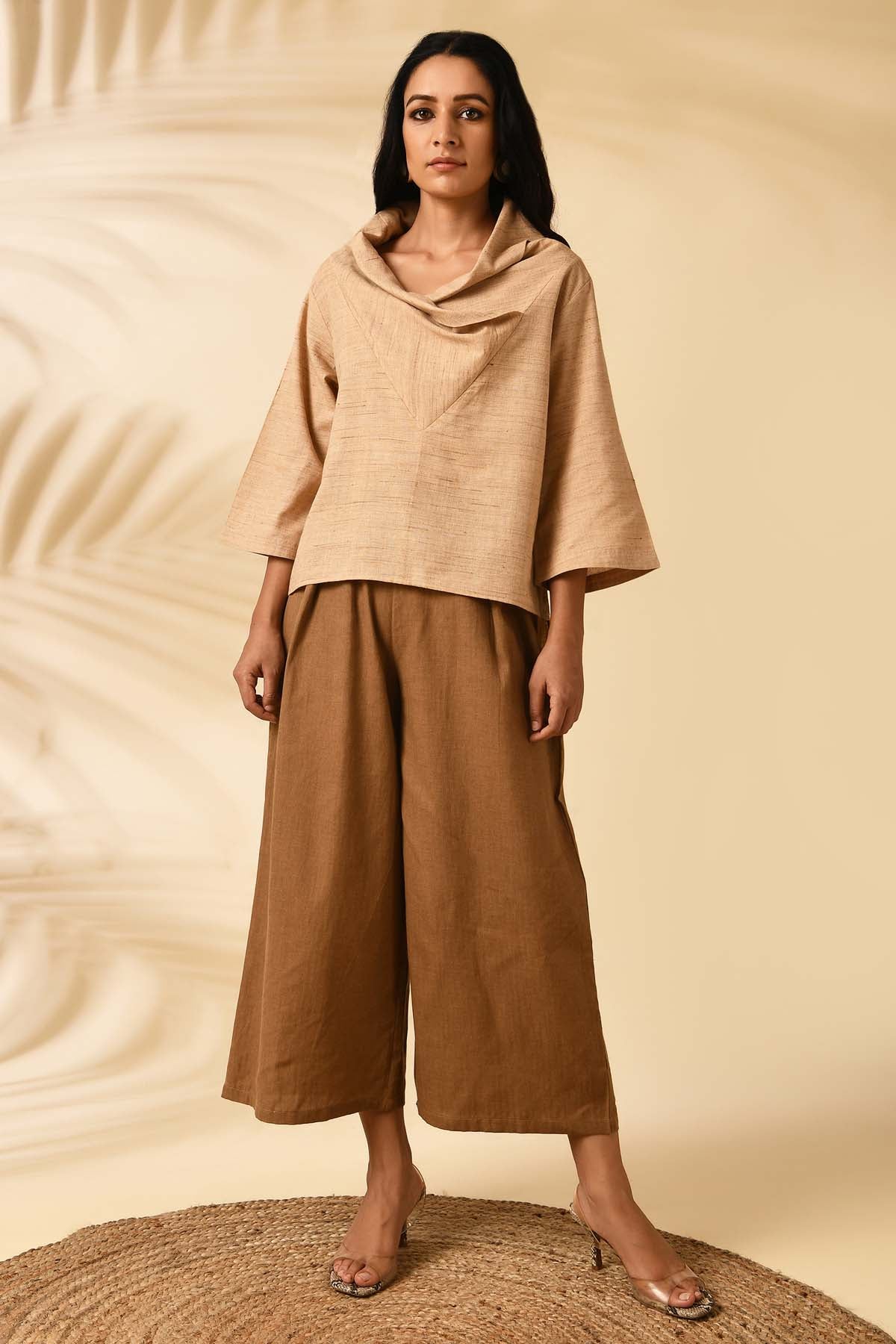 Buy Markkah Studio Cowl Top & Palazzo Set for Women Online at ScrollnShops