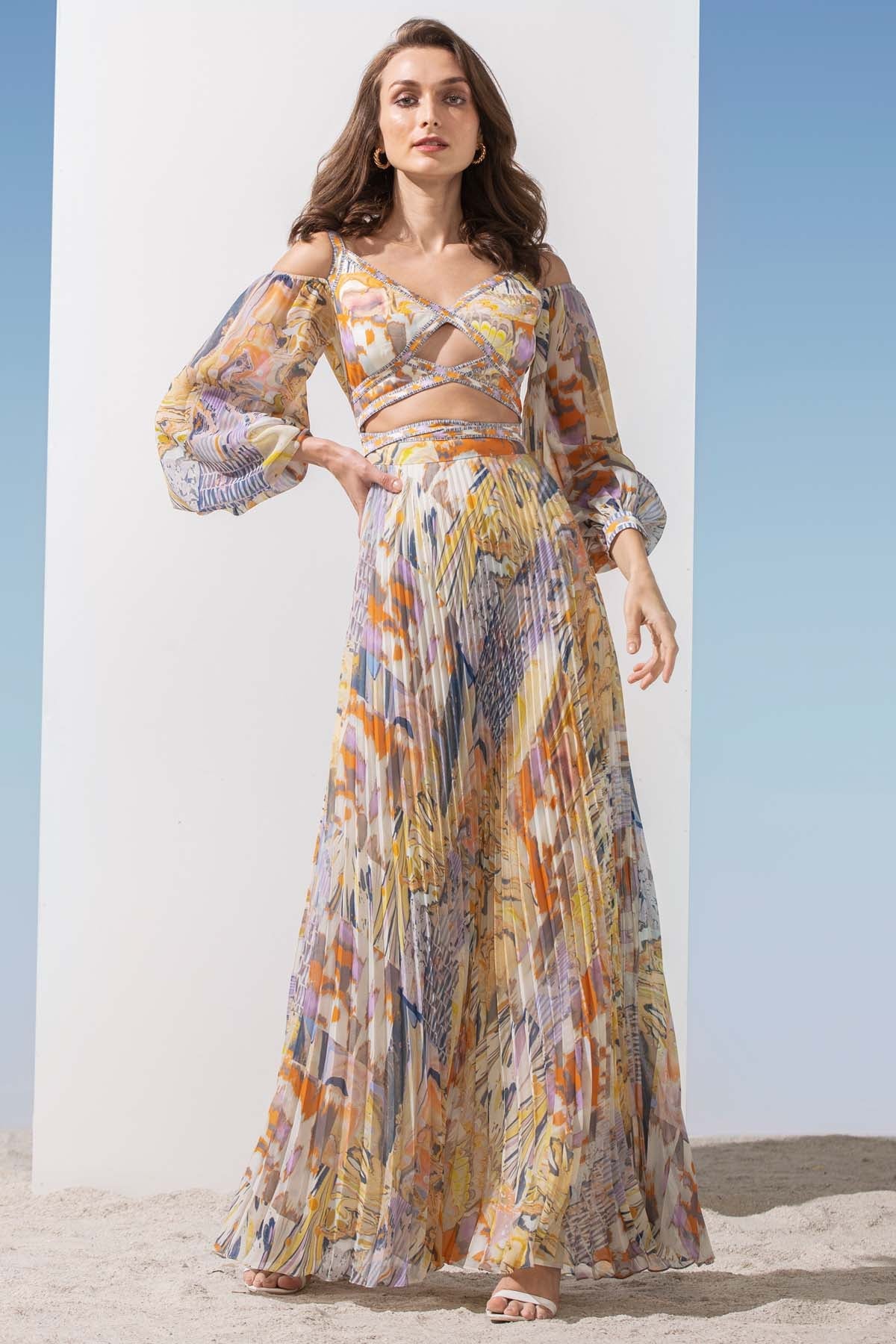 Buy Criss Cross Cut Out Dress by Mandira Wirk