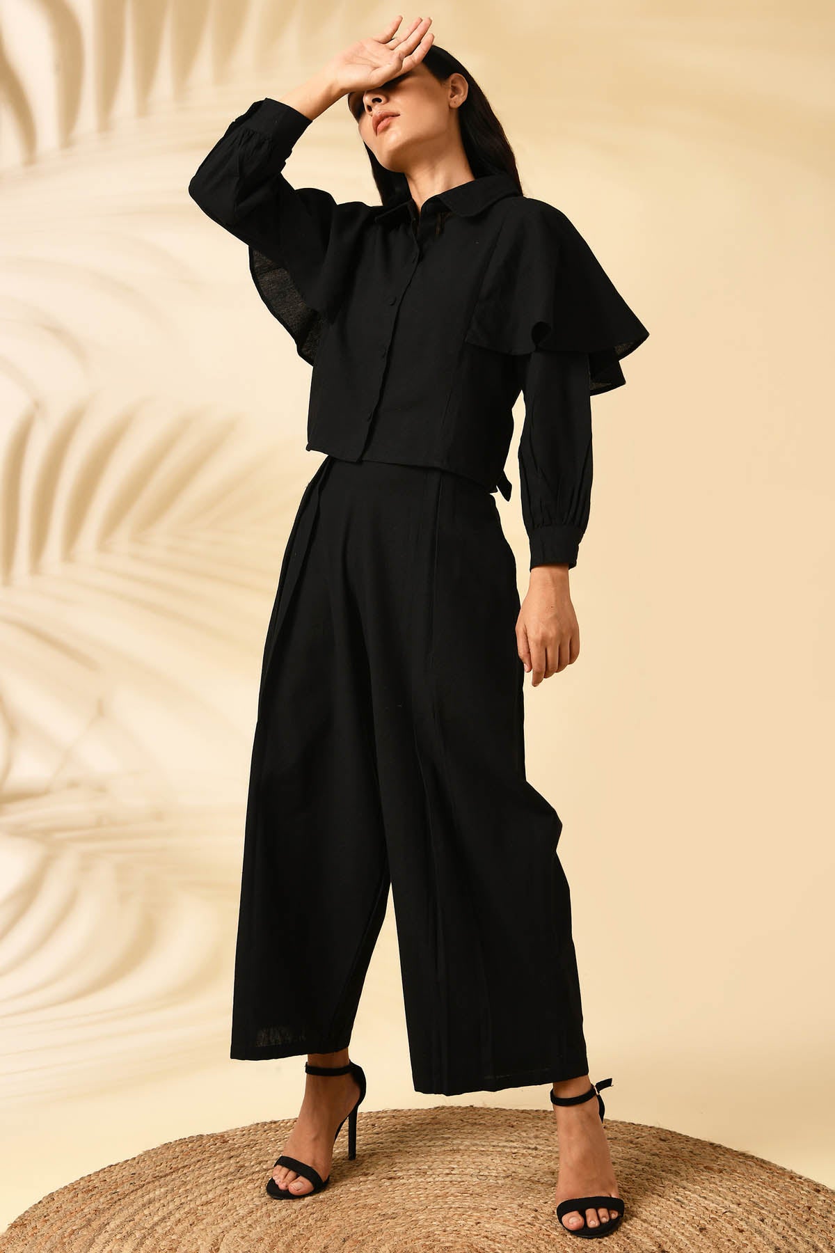 Buy Markkah Studio Crop Top & Pleated Pant Set for Women Online at ScrollnShops