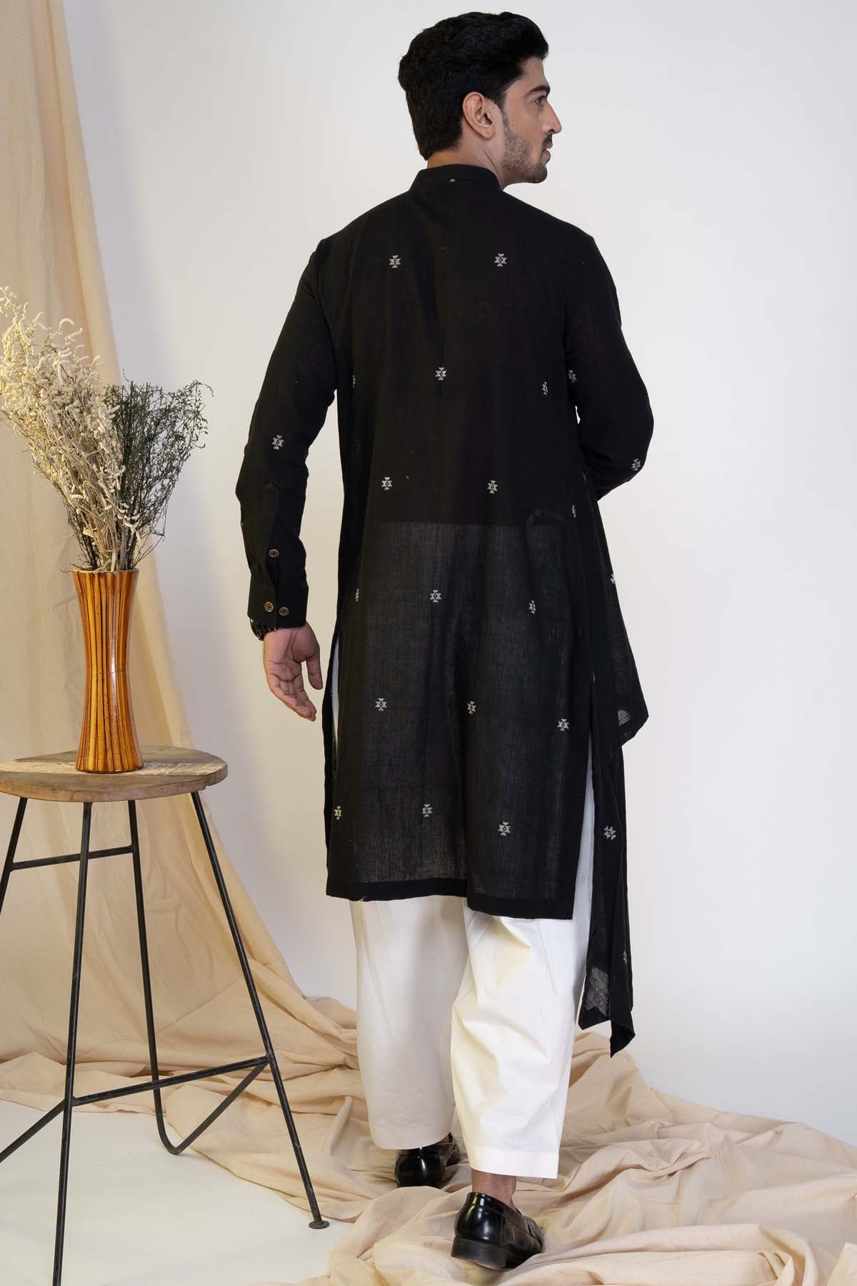 Drape Kurta & Churidar Set