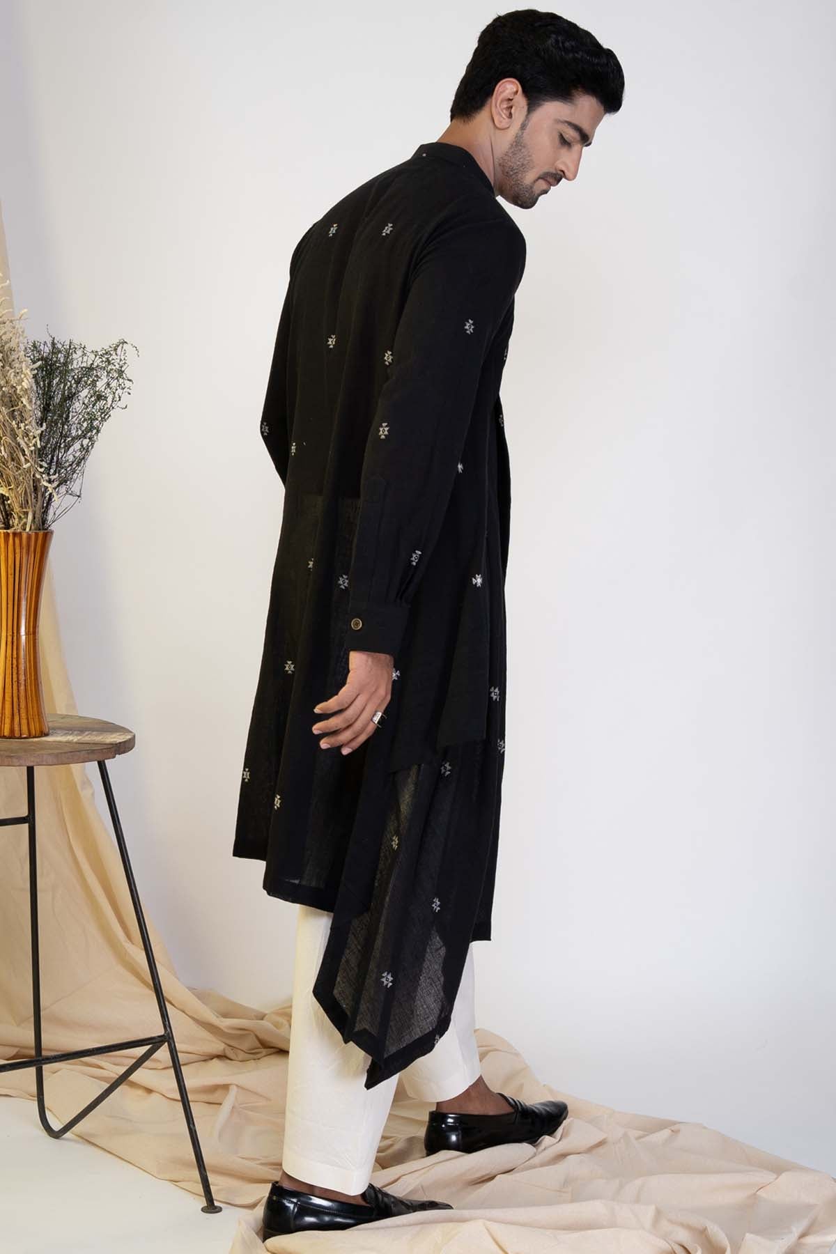 Drape Kurta & Churidar Set