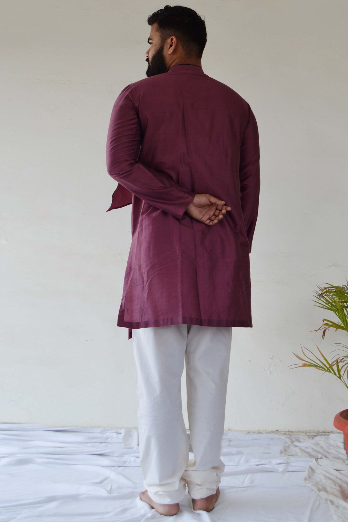 Drape Style Straight Kurta Set