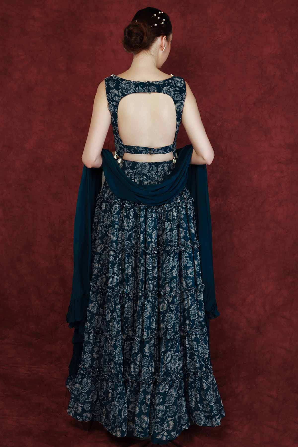 Embellished & Printed Lehenga Set