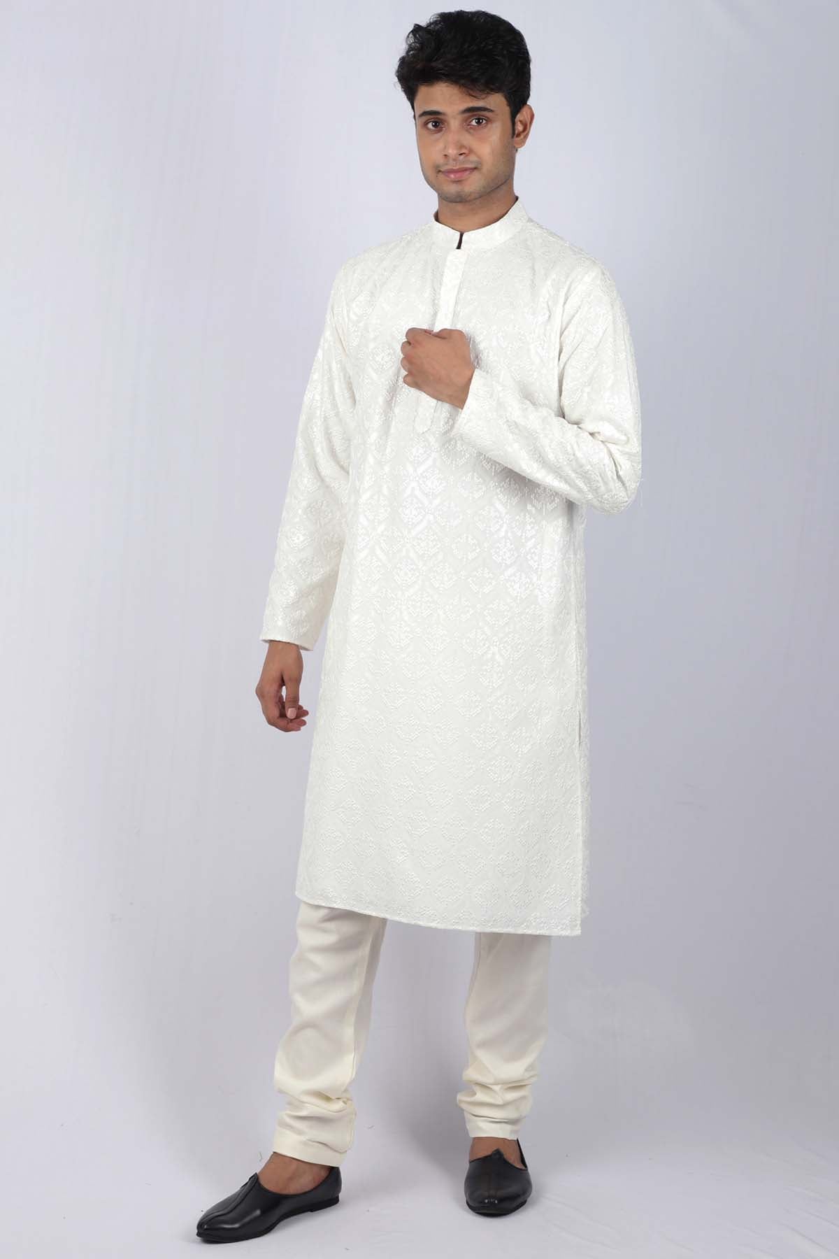 Buy Embellished Utsav Kurta Set For Men Available online at ScrollnShops