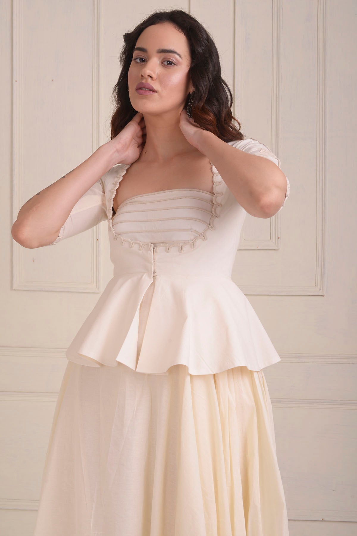 Embroidered Jacket & Gown Set