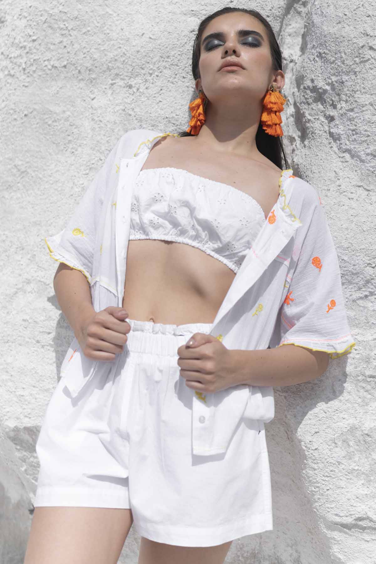 Embroidered Zig Zag Shirt