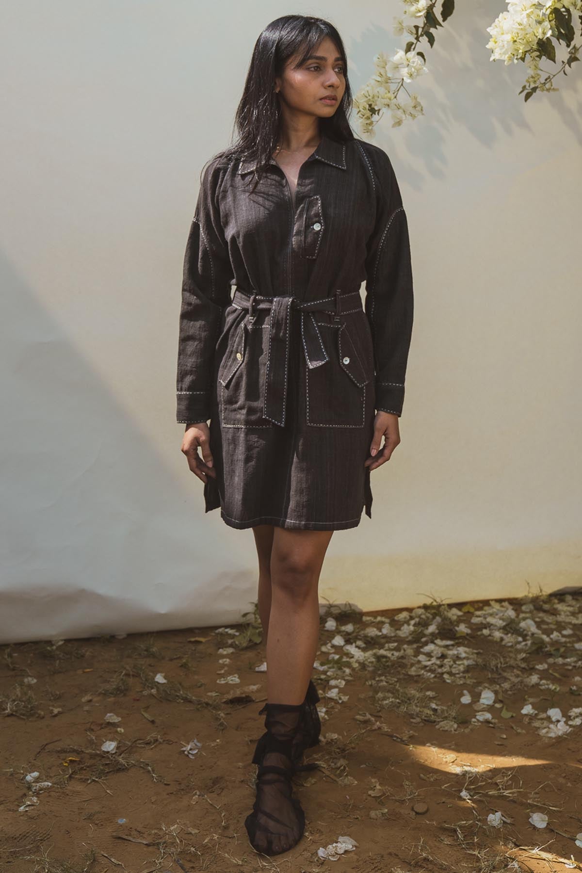 Buy Designer Embroidered Bomber Dress By Lafaani