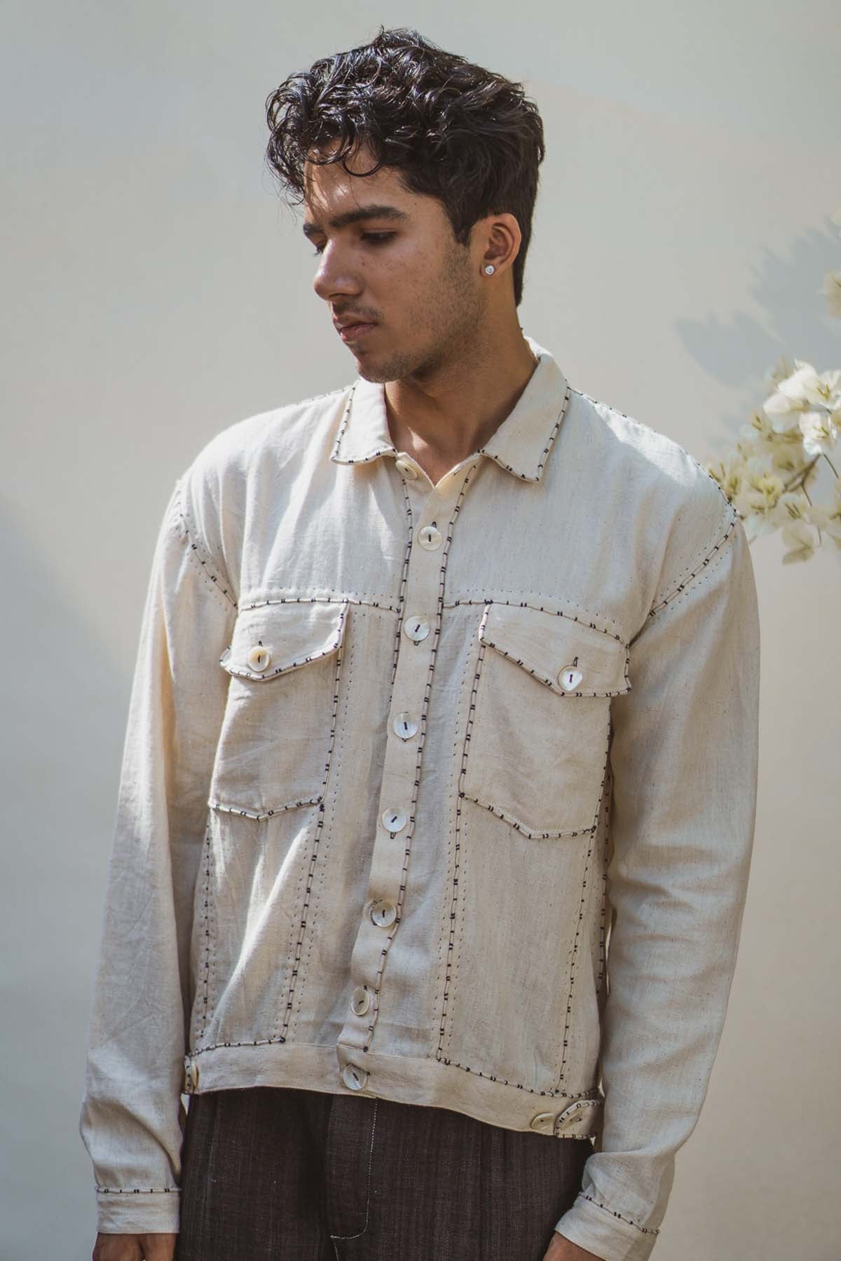 Buy Designer Embroidered Bomber Jacket By Lafaani