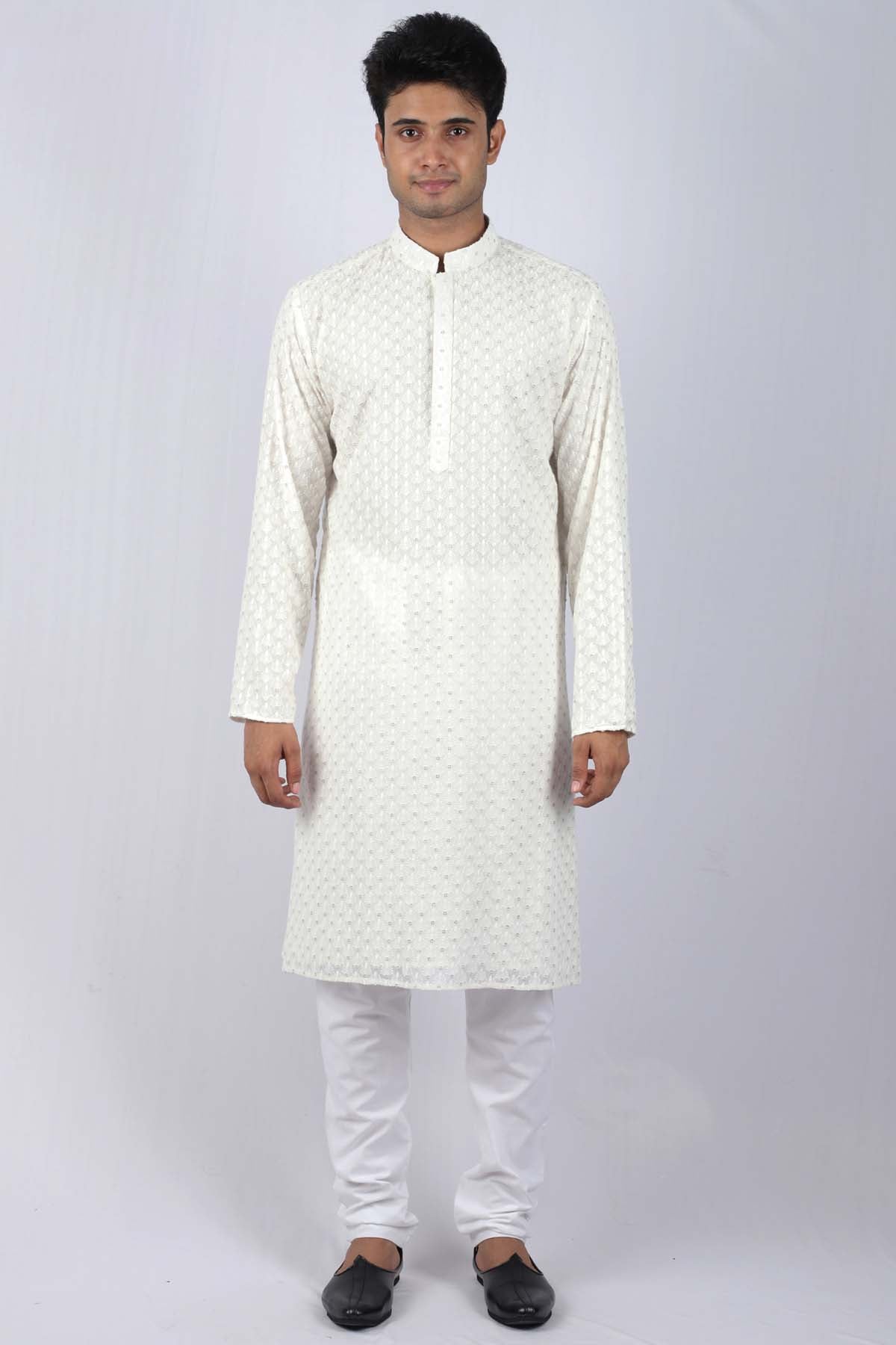 Buy Embroidered Nawaab Kurta Set For Men Available online at ScrollnShops