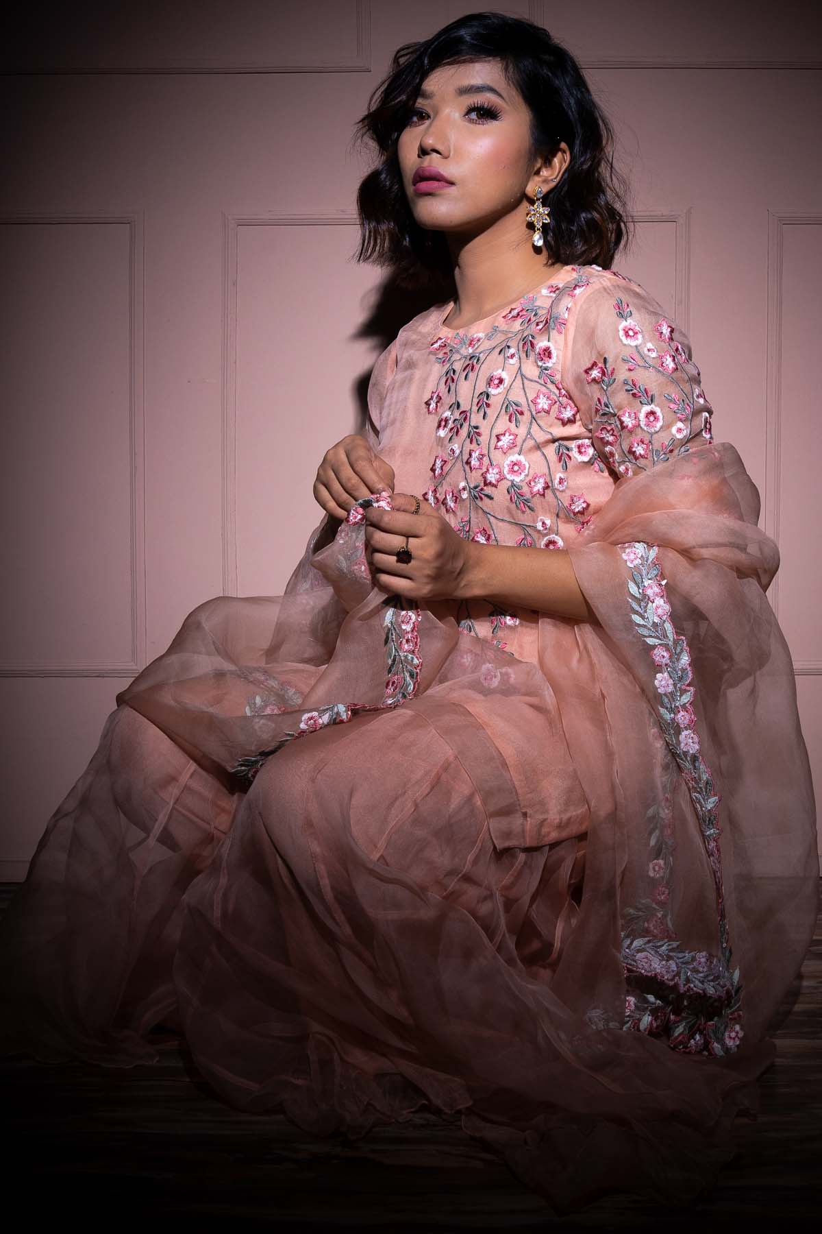 Embroidered Tunic & Sharara Set