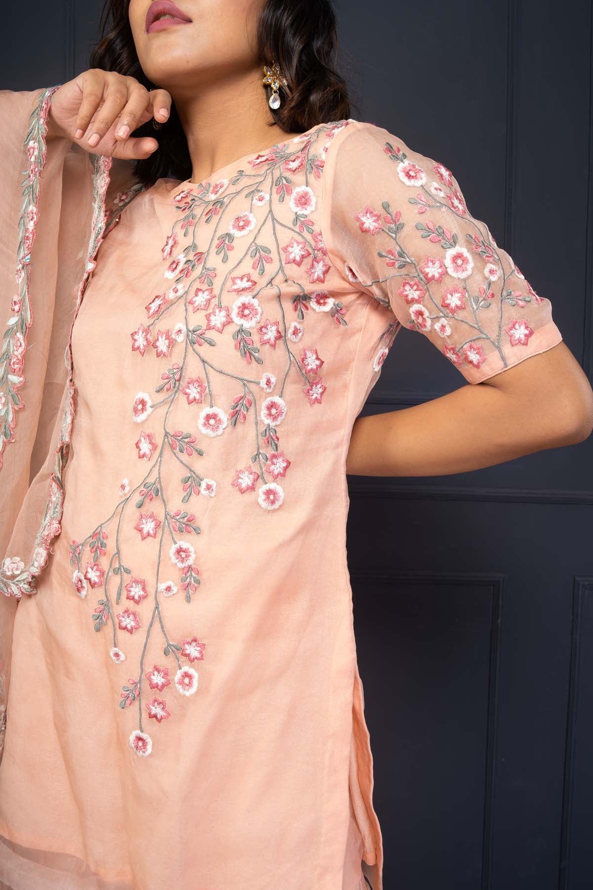 Embroidered Tunic & Sharara Set