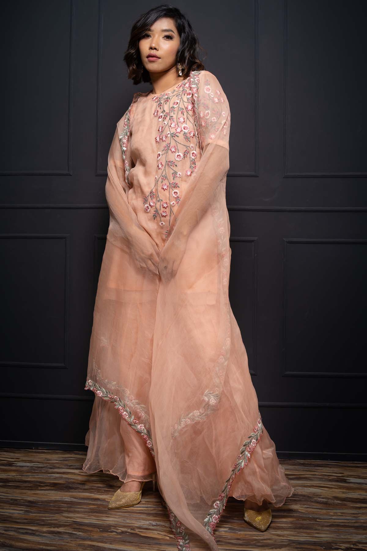 Embroidered Tunic & Sharara Set